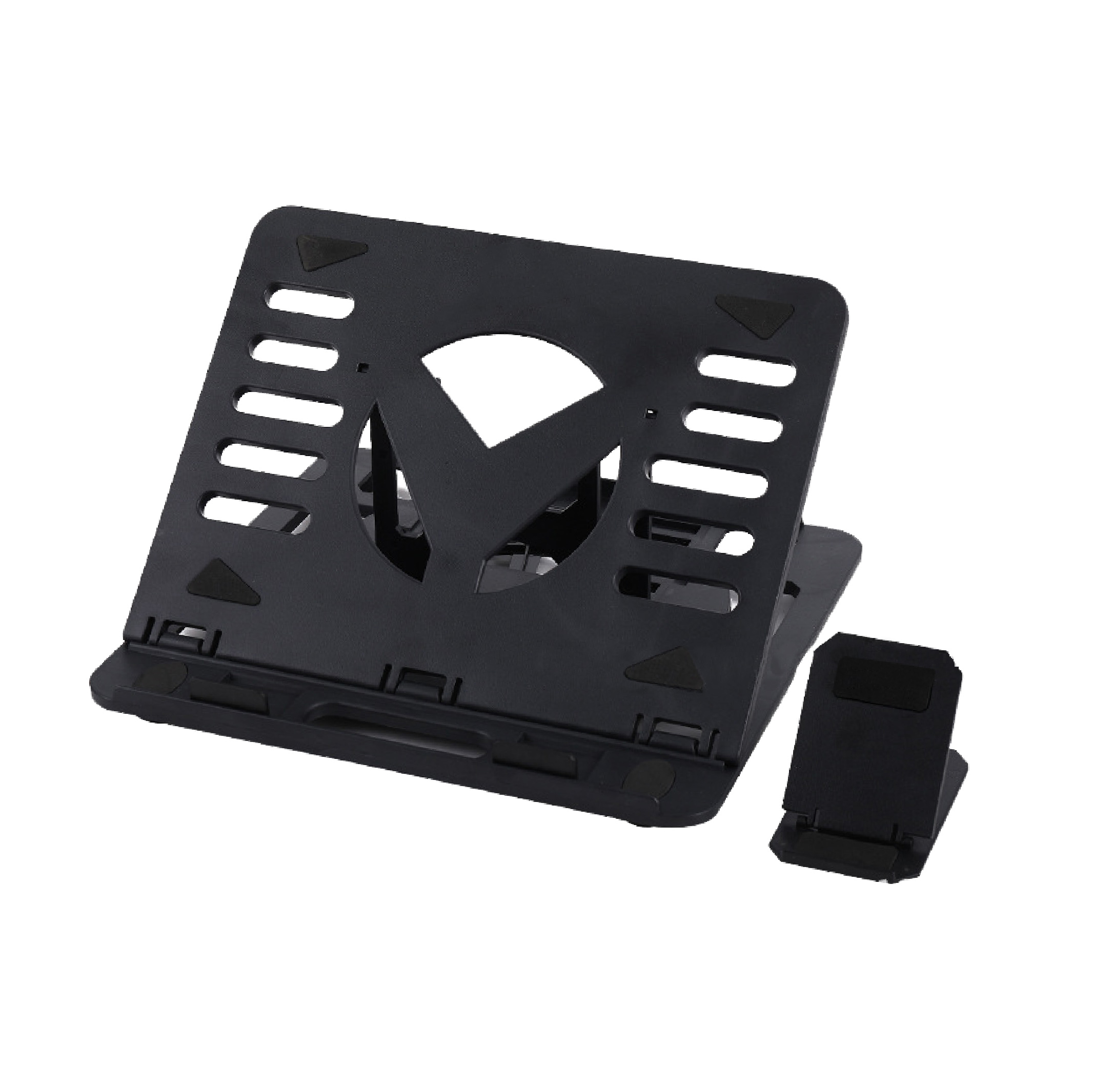 Folding Design Laptop Stand with Phone Holder