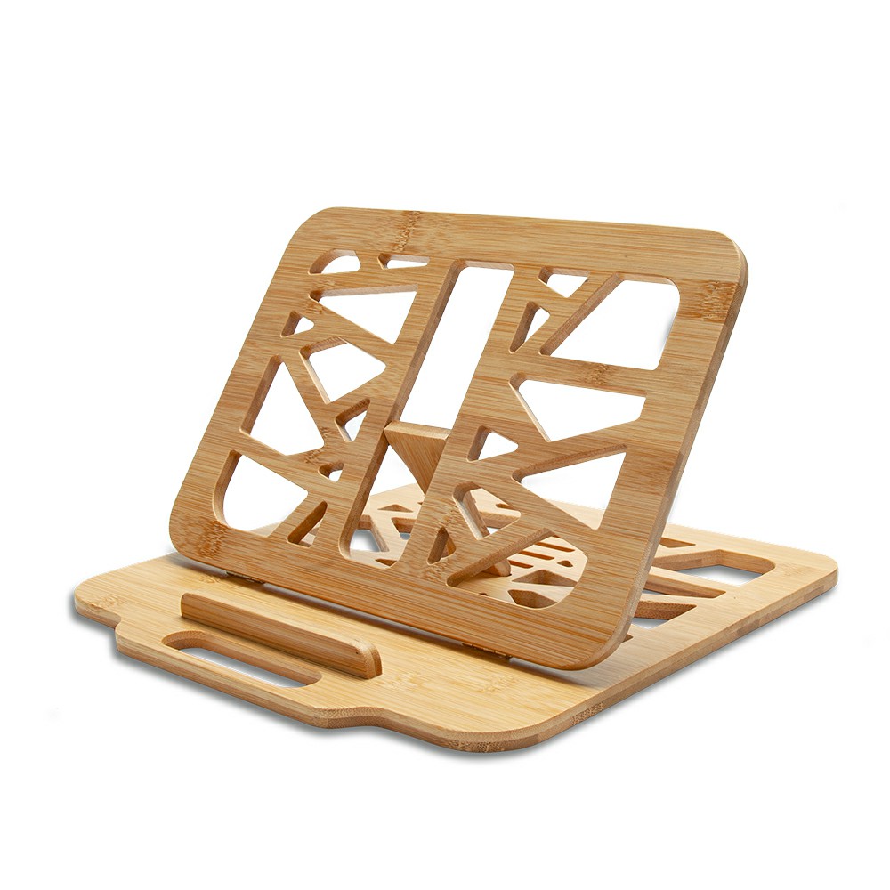 Bamboo Folding Design Laptop Stand