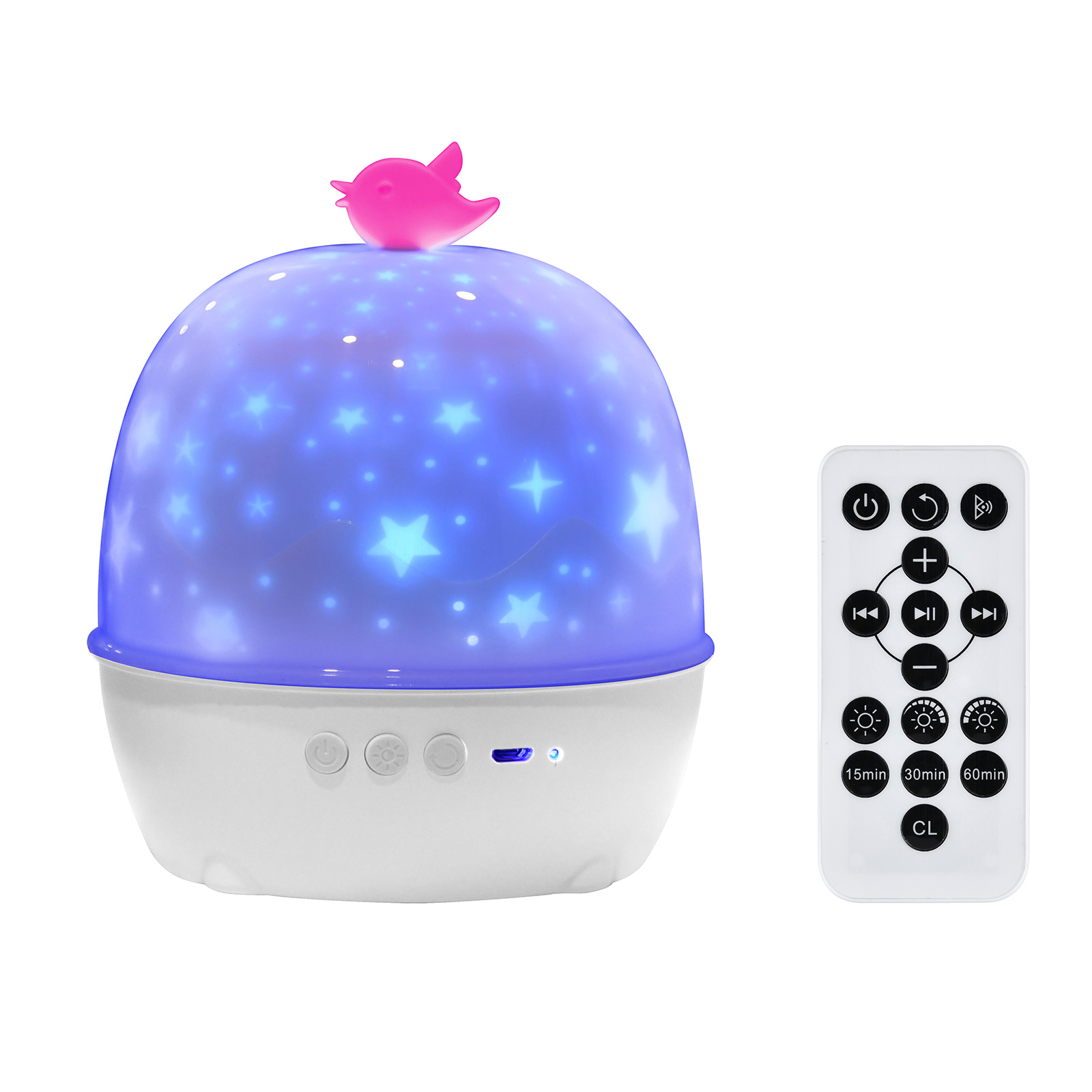 Bluetooth Speaker Lamp With Rotatable Optional Films 