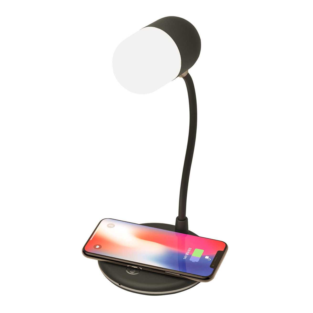 Wireless Charger Lamp with Bluetooth Speaker