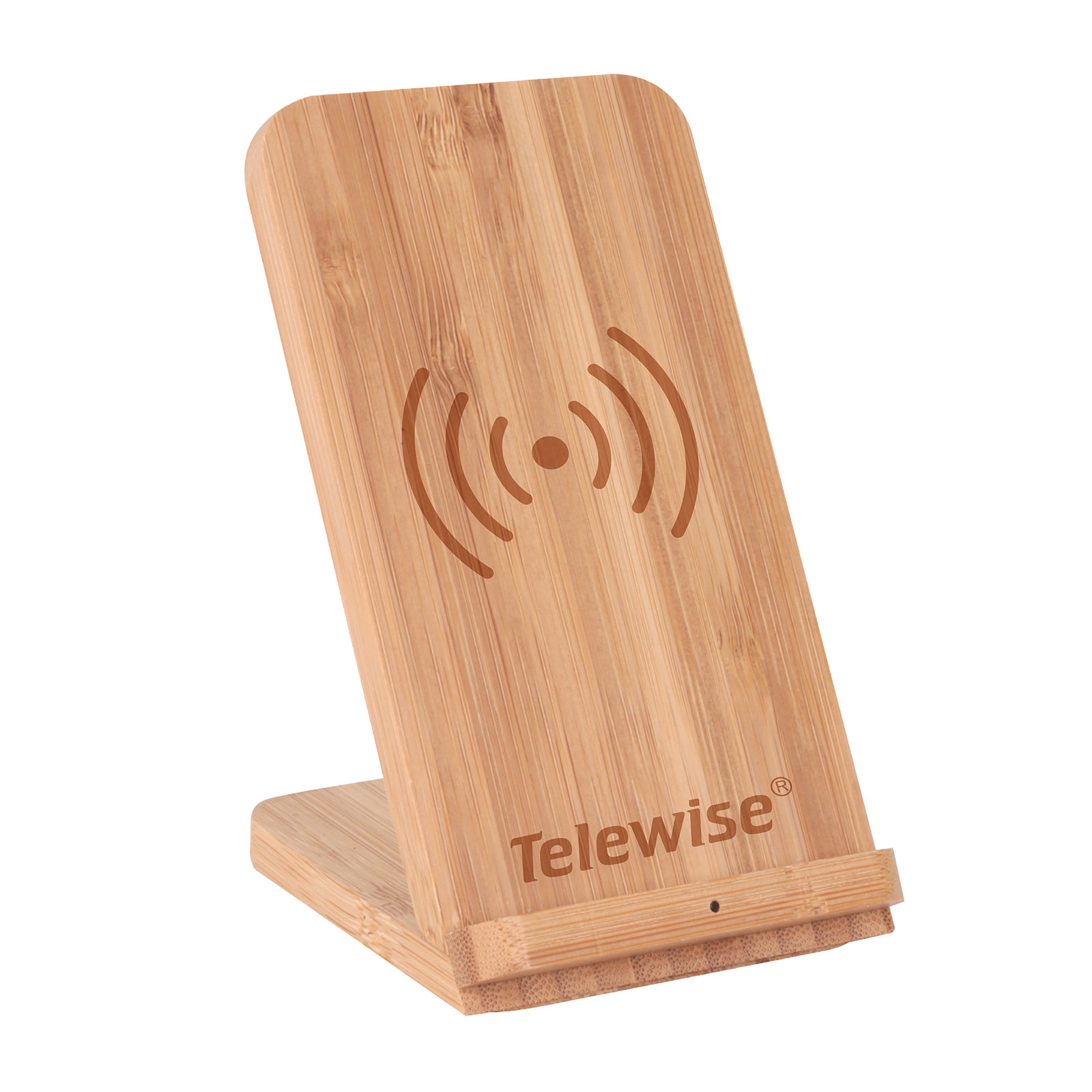 Bamboo Wireless Charger Phone Stand