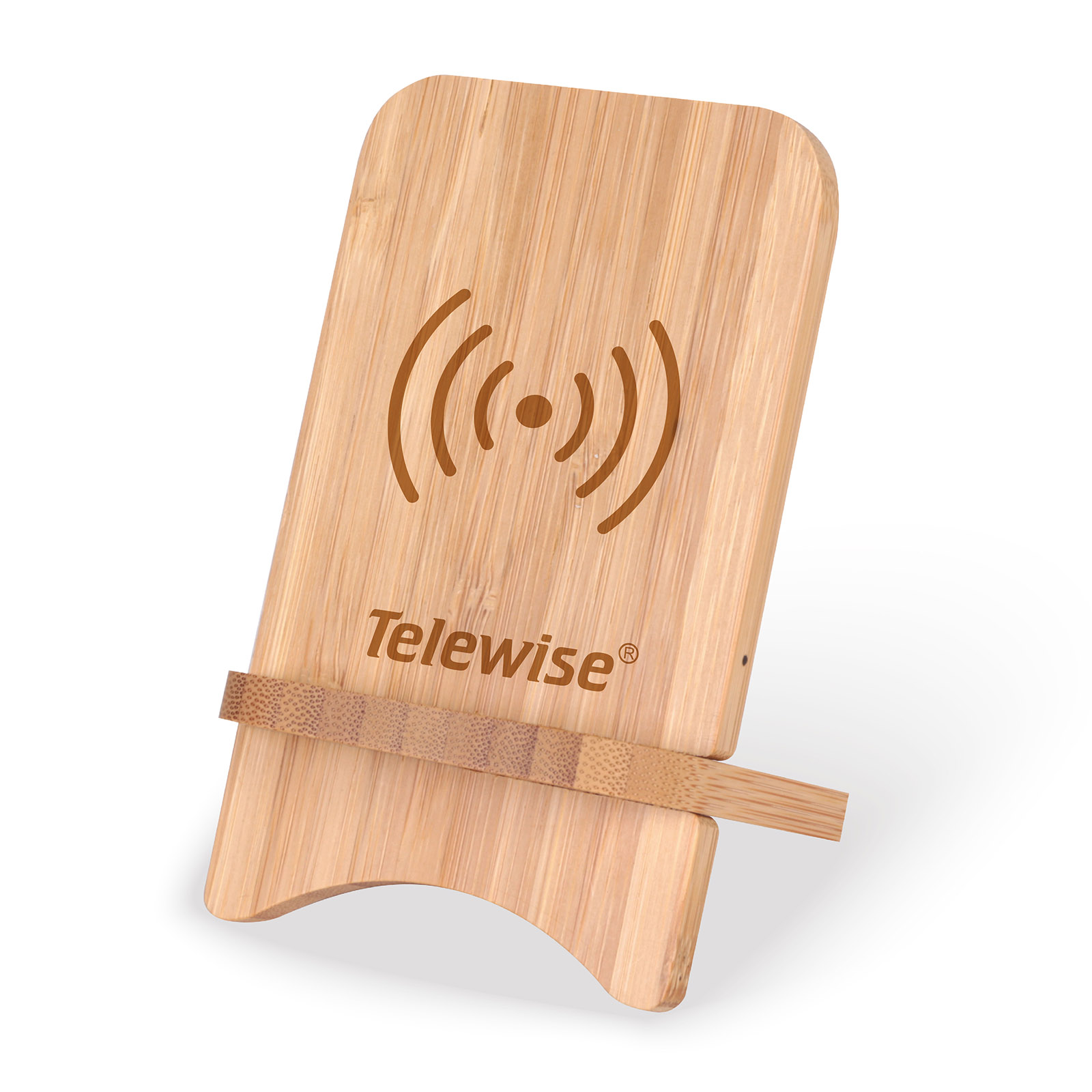 Bamboo Wireless Charger Phone Stand