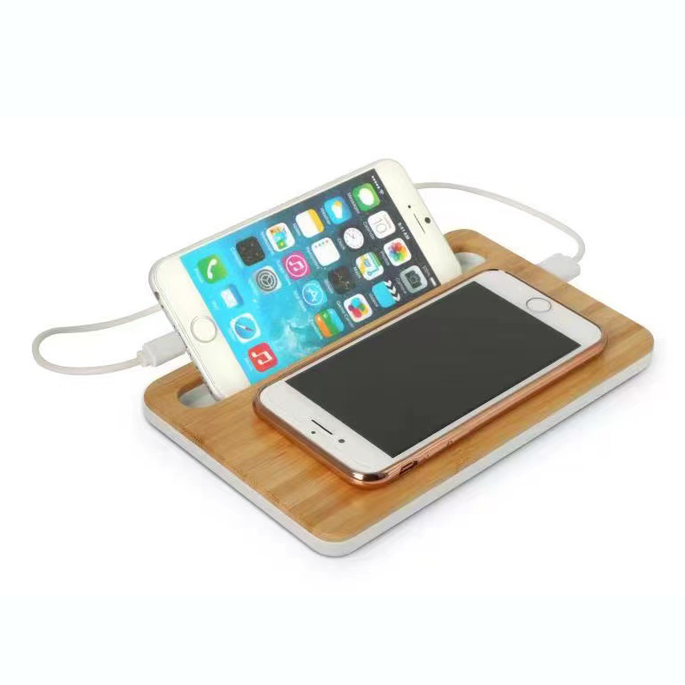 Bamboo Wireless Charger Tray