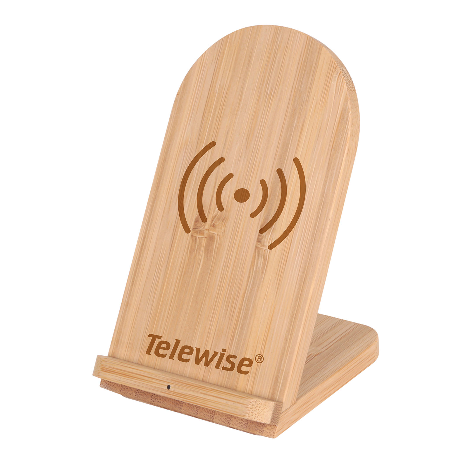 Bamboo Wireless Charger Phone Stand