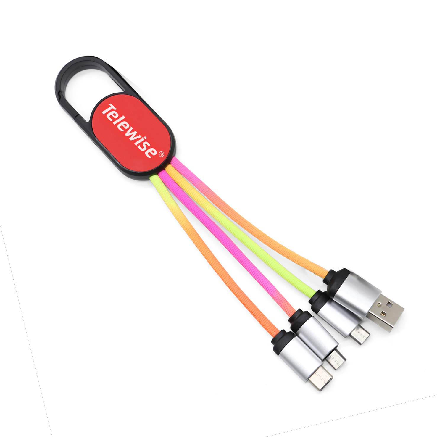 Key Chain 3 In 1 Data Cable