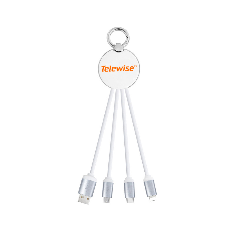 Key Chain 3 In 1 Data Cable