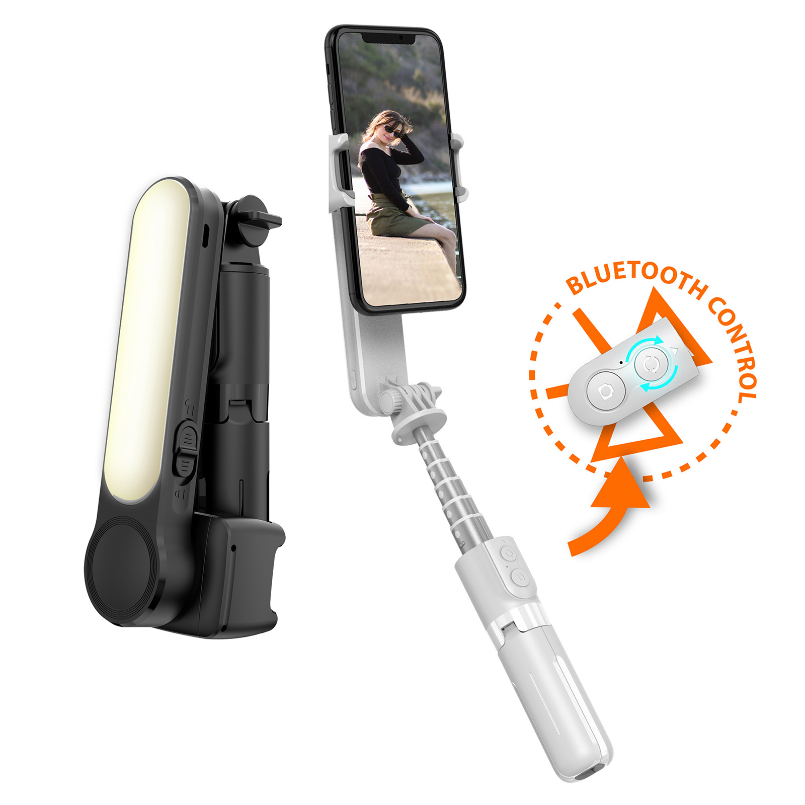 Fill Light+MINI+Stabilizer BT Tripod Selfie Stick