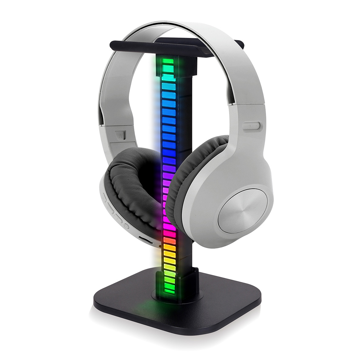 RGB Voice-Activated Pickup Rhythm Light Headset Stand 