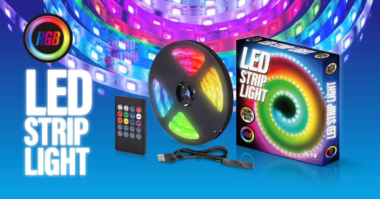 RGB LED Strip Lights Sync with Music