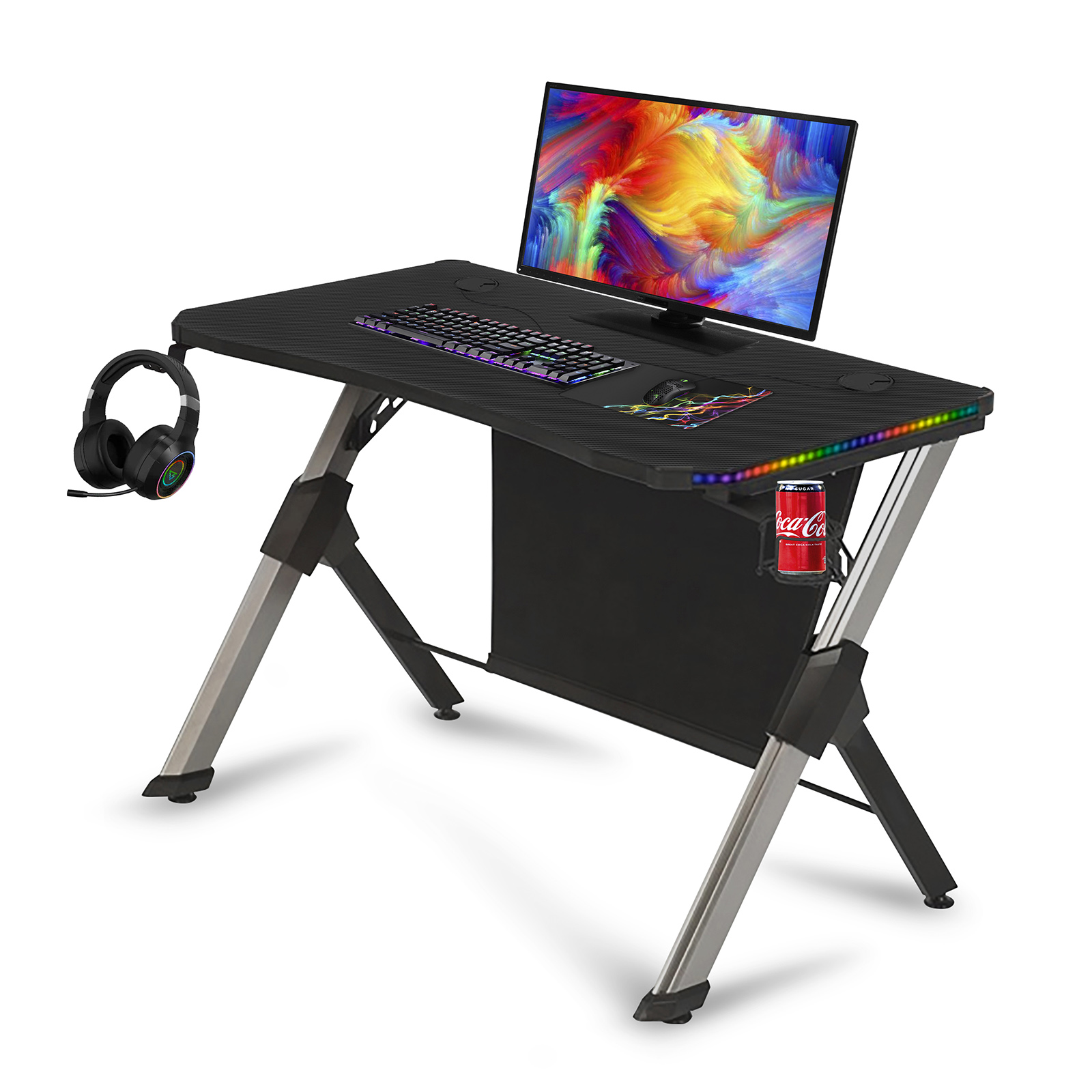 Gaming Desk with RGB Light