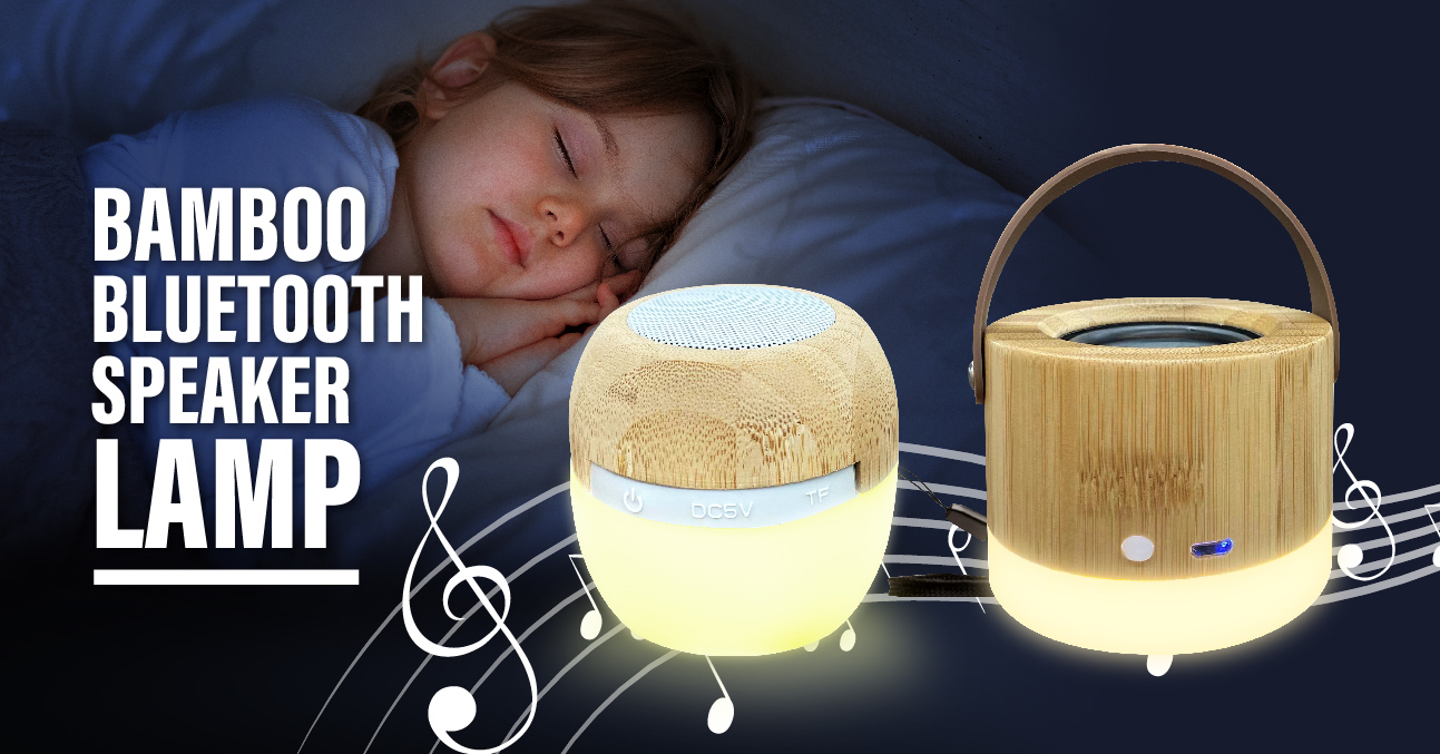 Bamboo Bluetooth Speaker Night Light