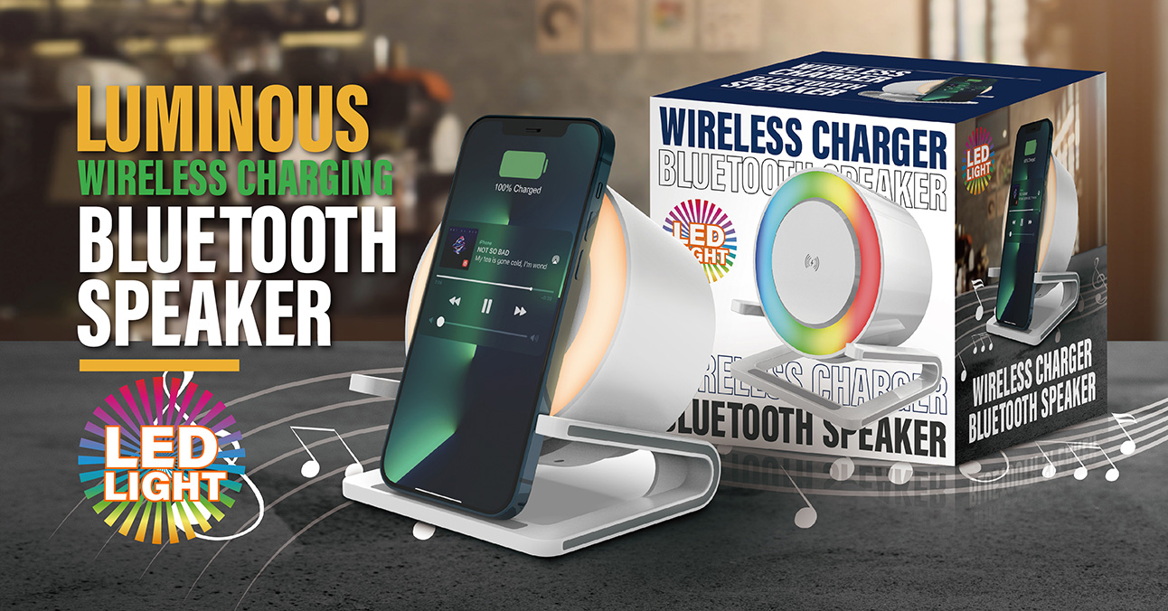 Color Lights Wireless Charging Bluetooth Speaker