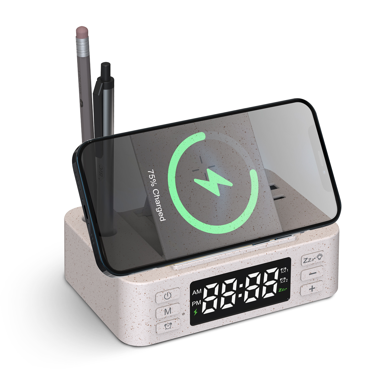 Wireless Charging Digital Alarm Clock