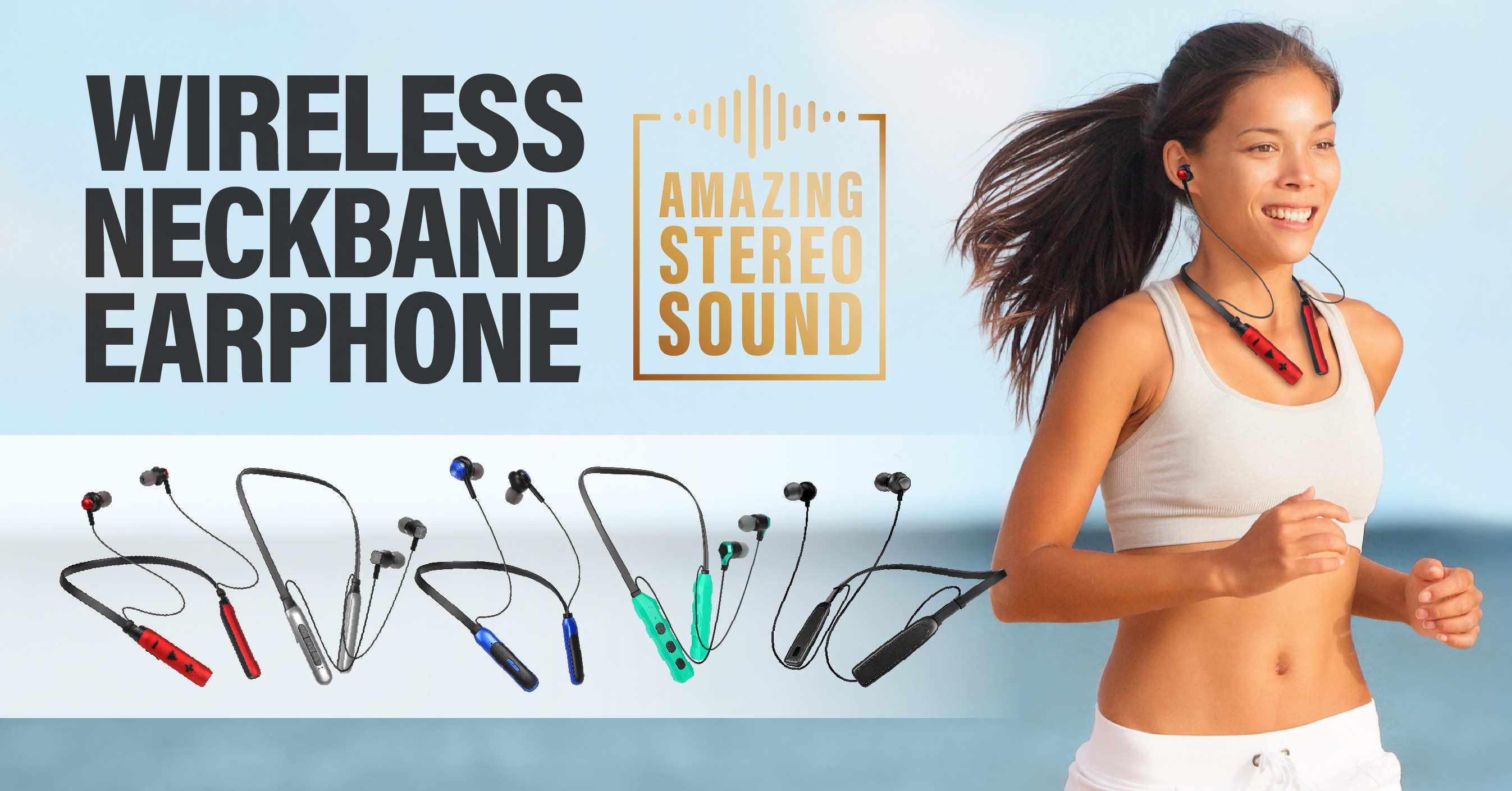 Wireless Neckband Earphone 