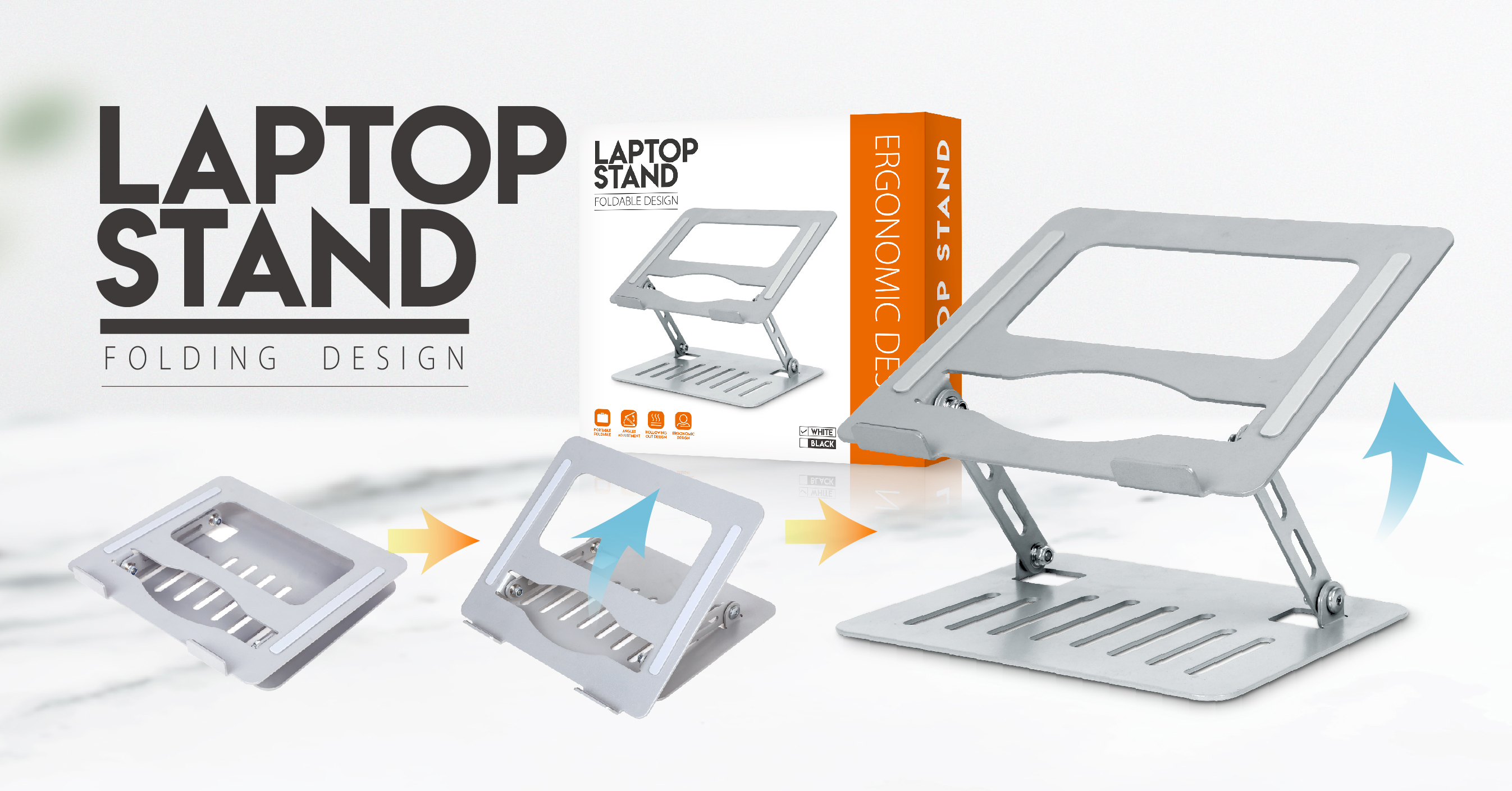 Double Sided Folding Laptop Stand