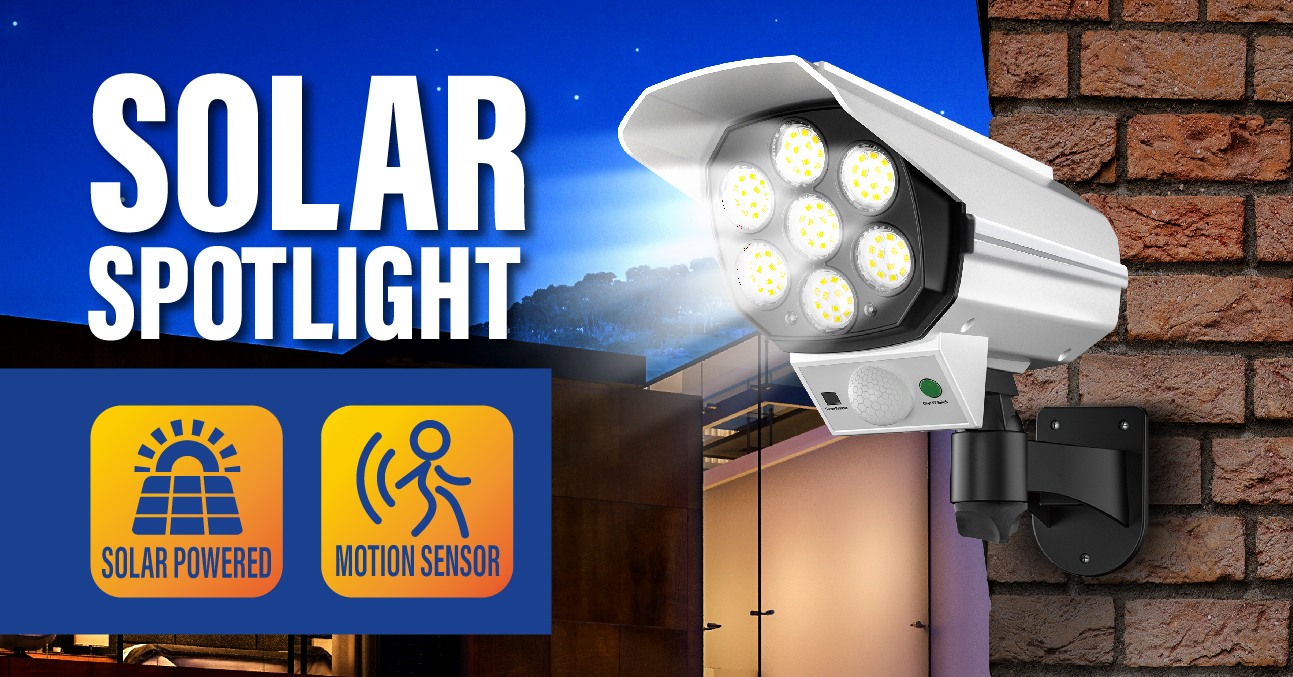 Solar Spotlight with Motion Sensor