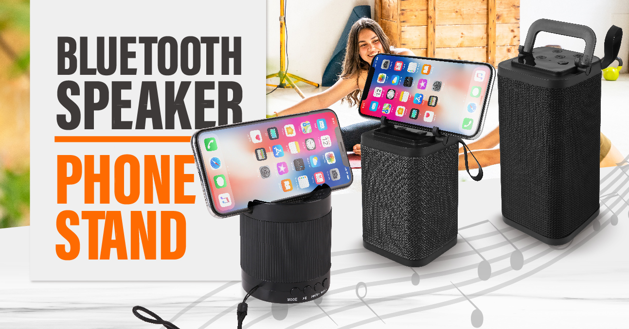 Bluetooth Speaker with Phone Stand