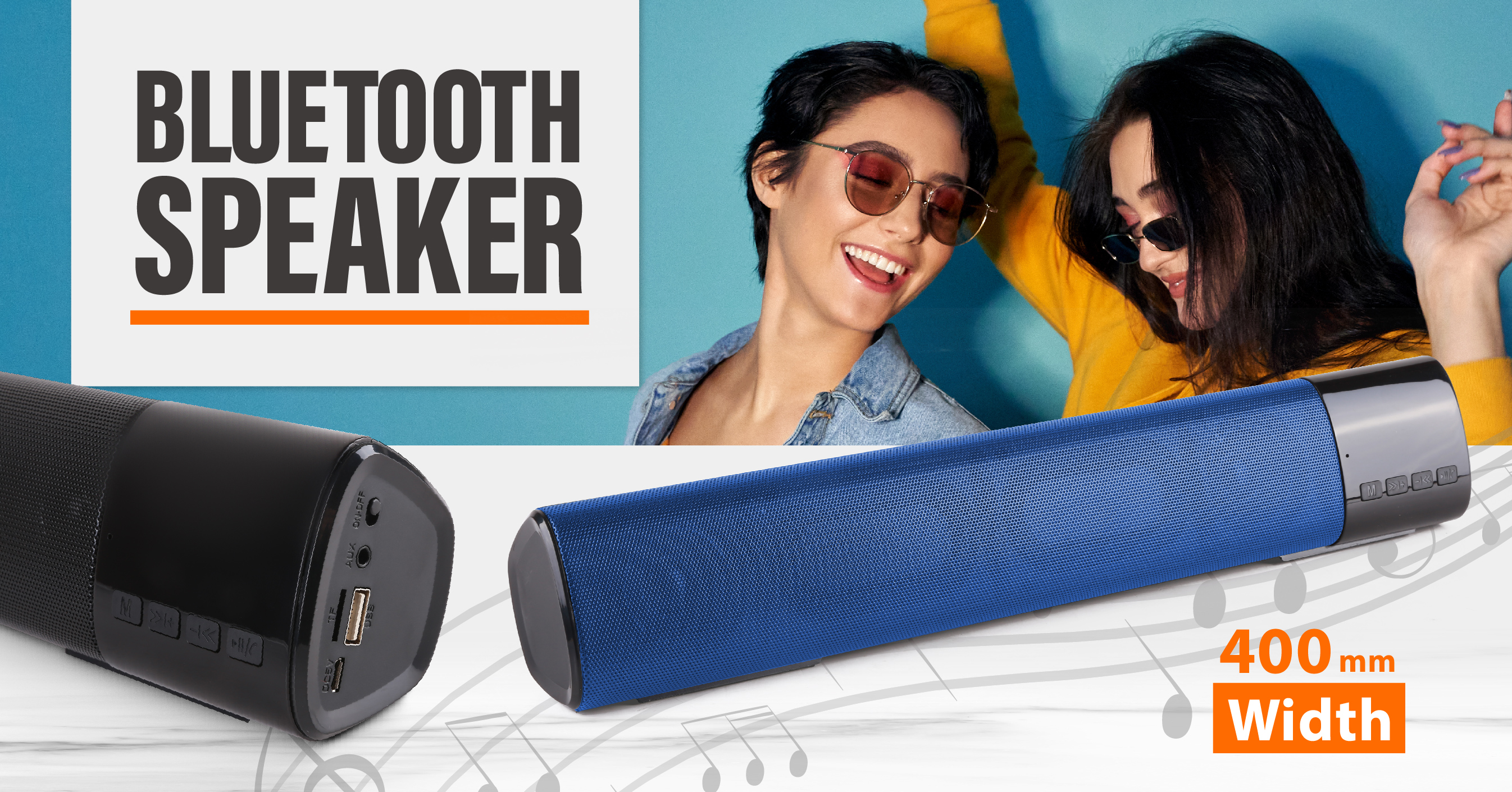 400mm Width Bluetooth Speaker