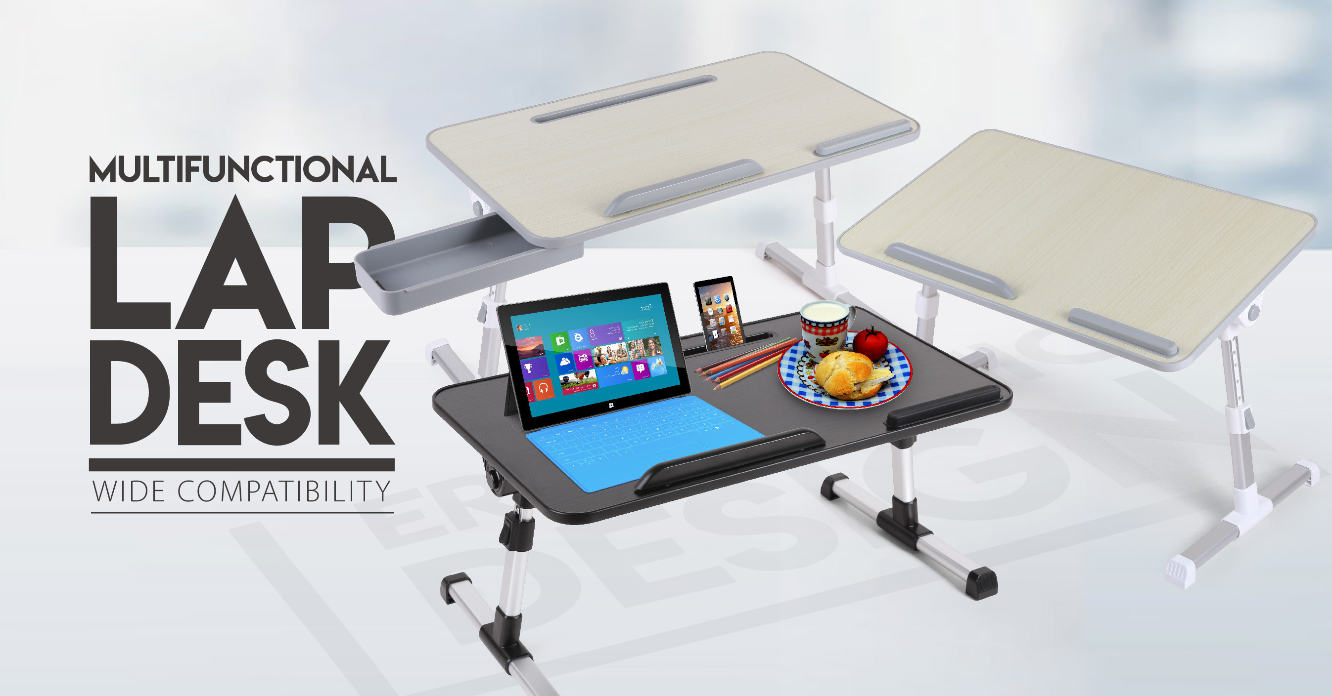 Foldable & Adjustable Laptop Desk