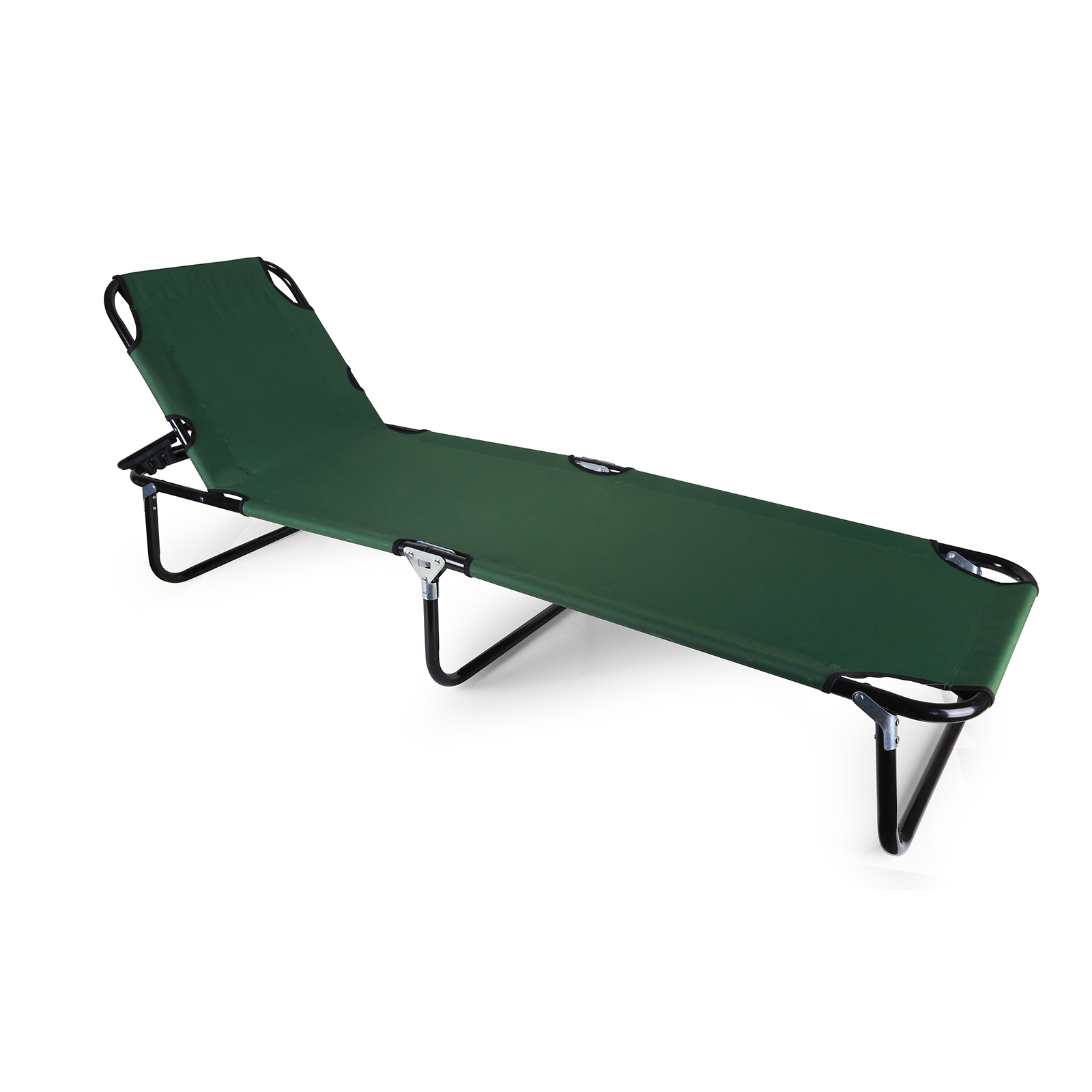 Outdoor Adjustable Folding Reclining Lounge Chair 