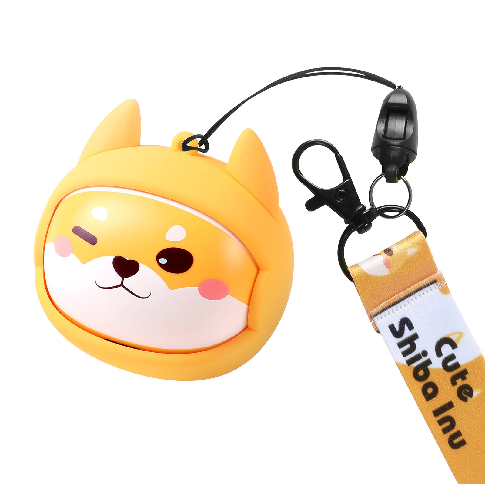 Cartoon Dog TWS Wireless Earbuds with Lanyard