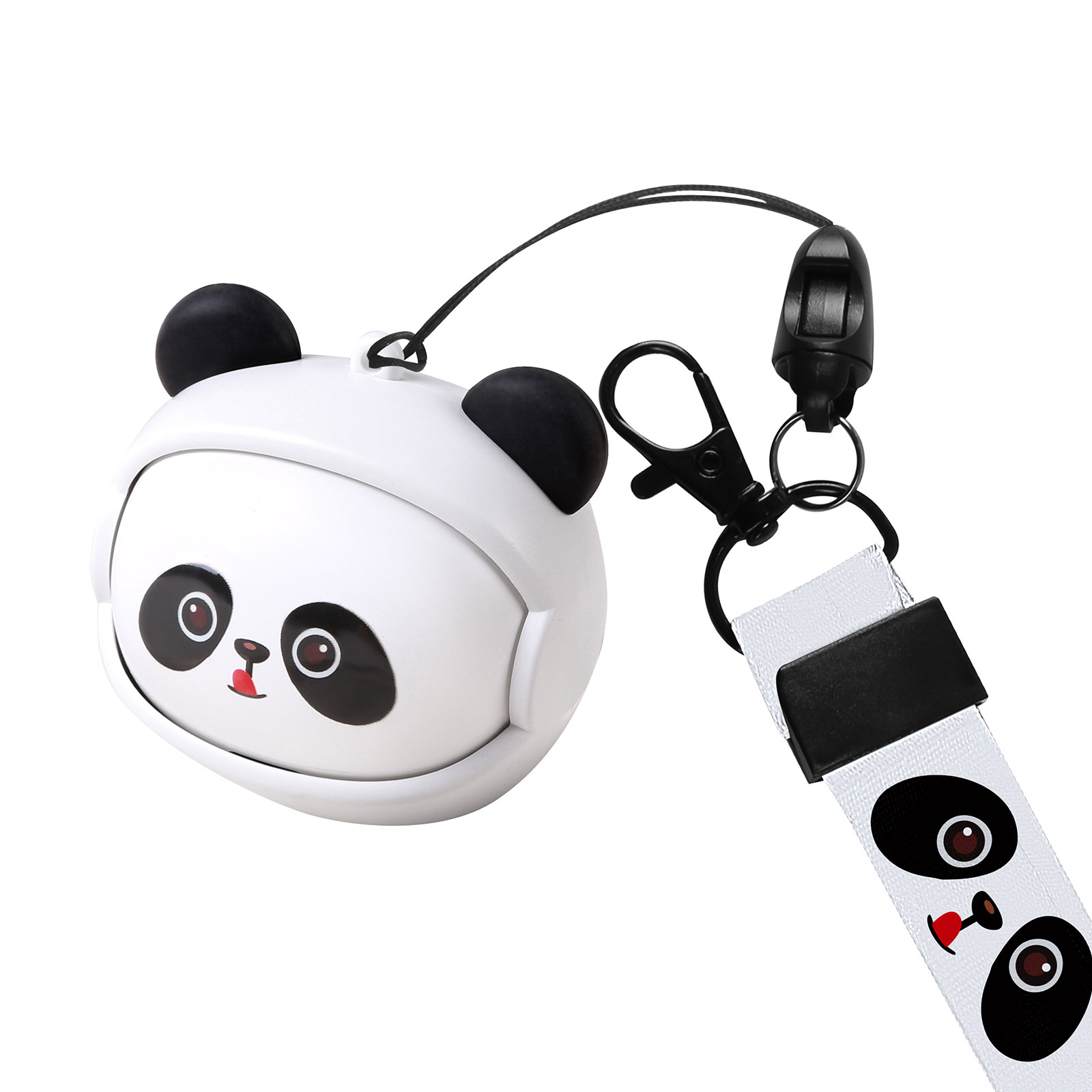 Cartoon Panda TWS Wireless Earbuds with Lanyard