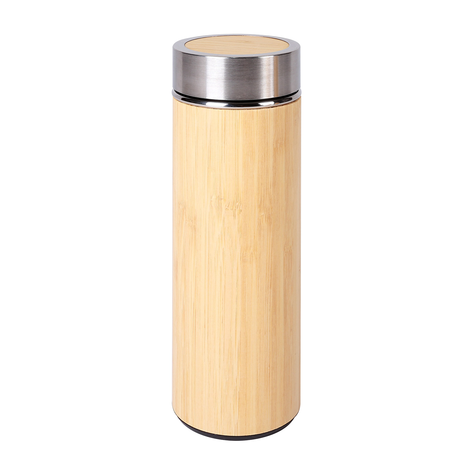 Bamboo Vacuum Cup with Removeable Strainer