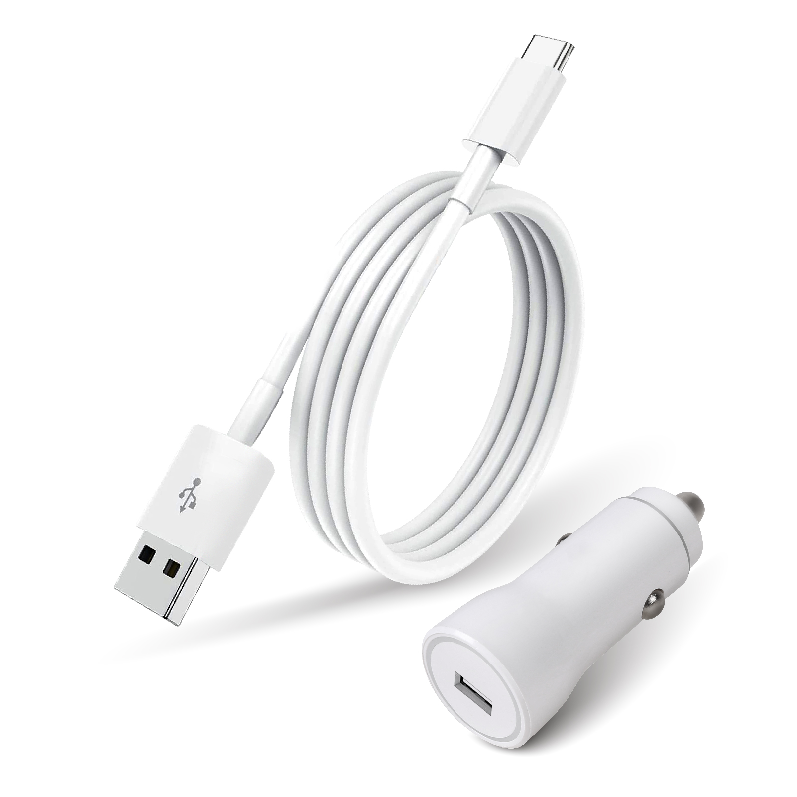 USB to Type-C Cable & Car Charger Combo