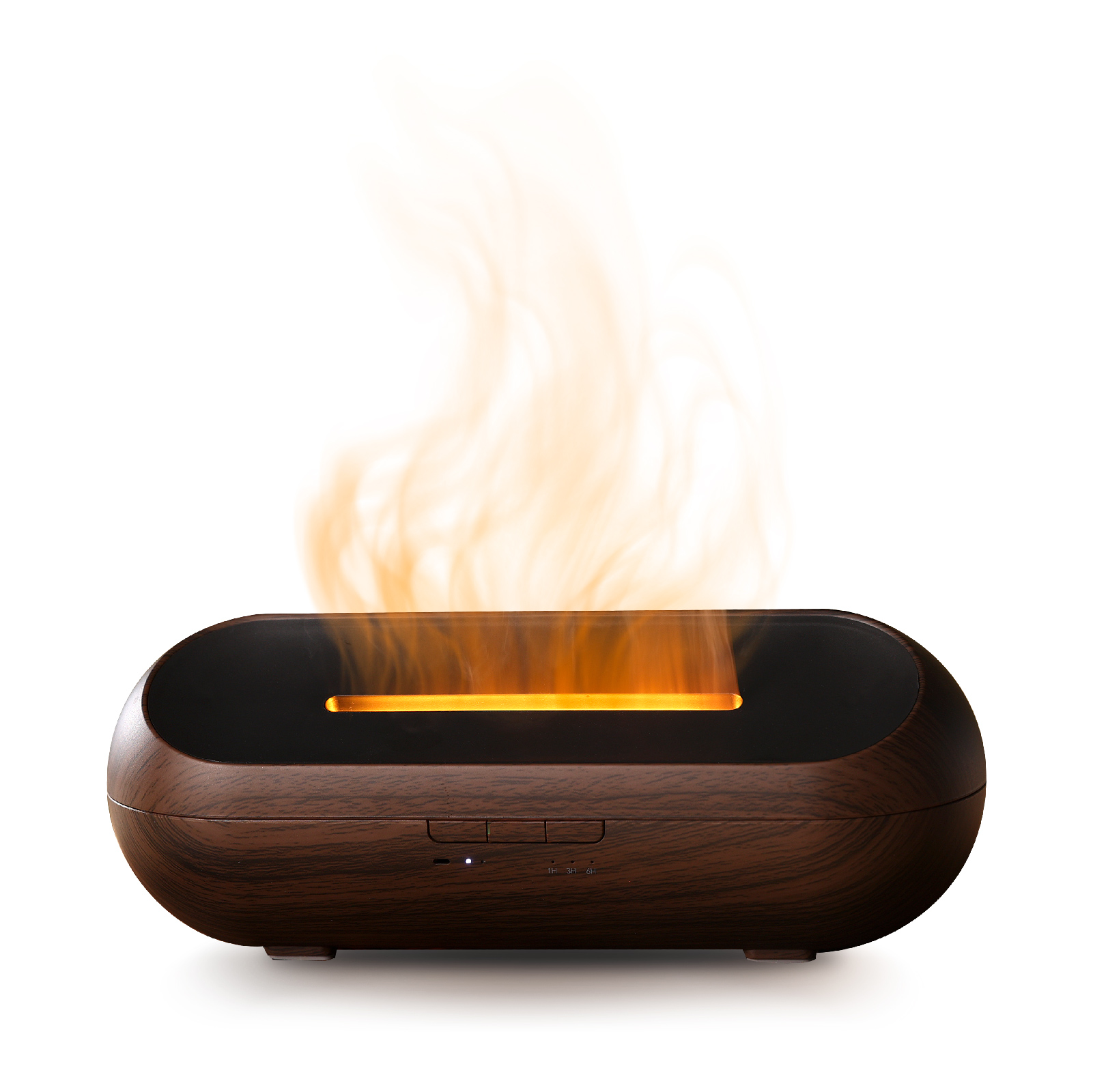 Wood Grain Flame Light Aroma Diffuser 