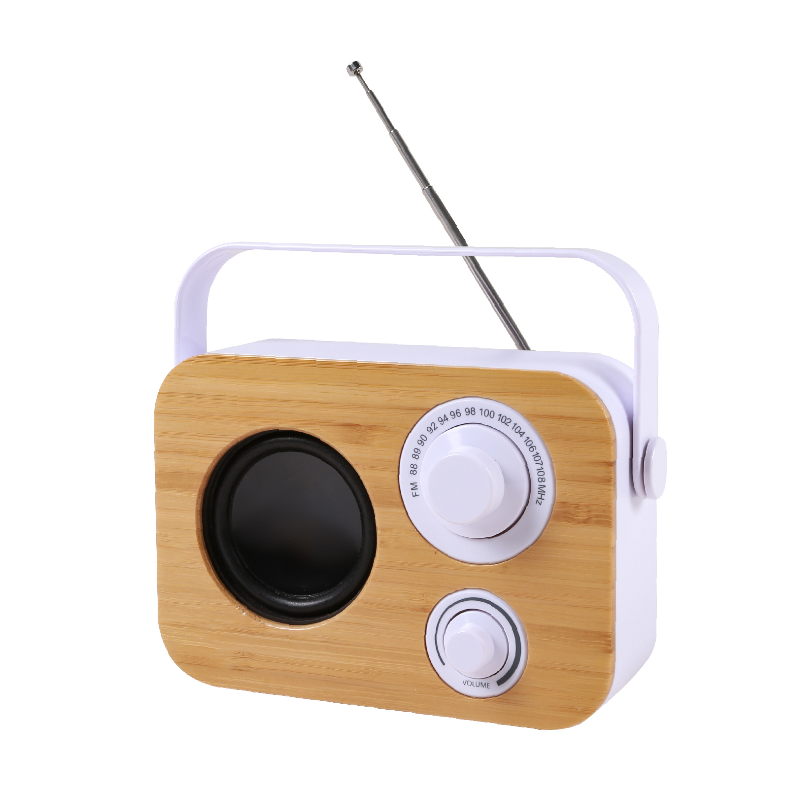 Portable Bamboo Bluetooth Speaker & Radio