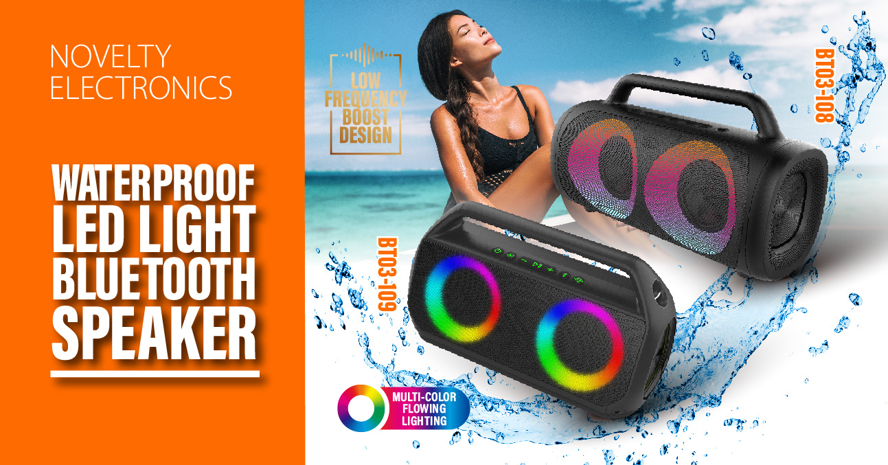 Waterproof Led Light Bluetooth Speaker