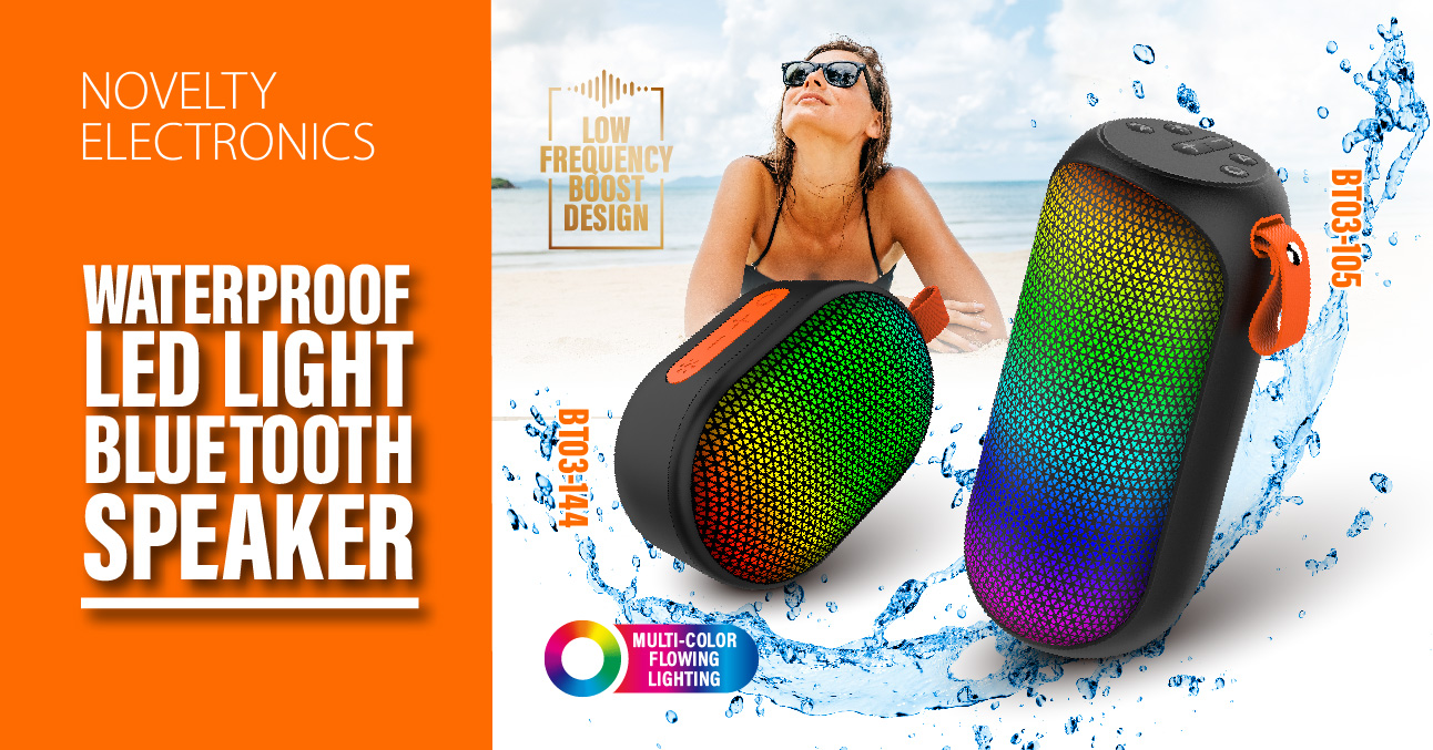 Waterproof Led Light Bluetooth Speaker