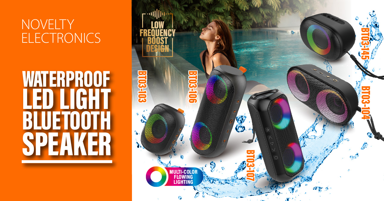 Waterproof Led Light Bluetooth Speaker