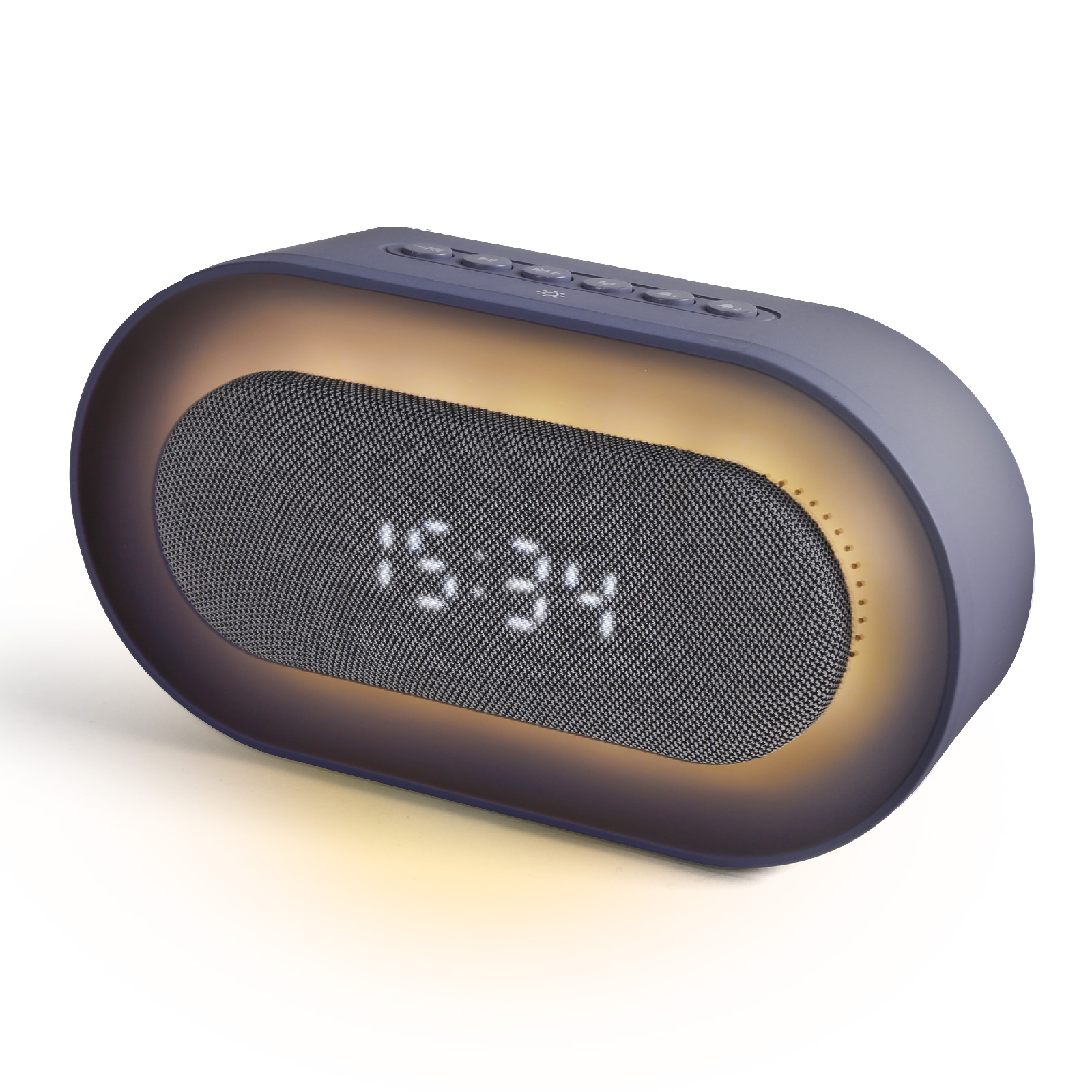 Led Light Bluetooth Speaker with Alarm Clock