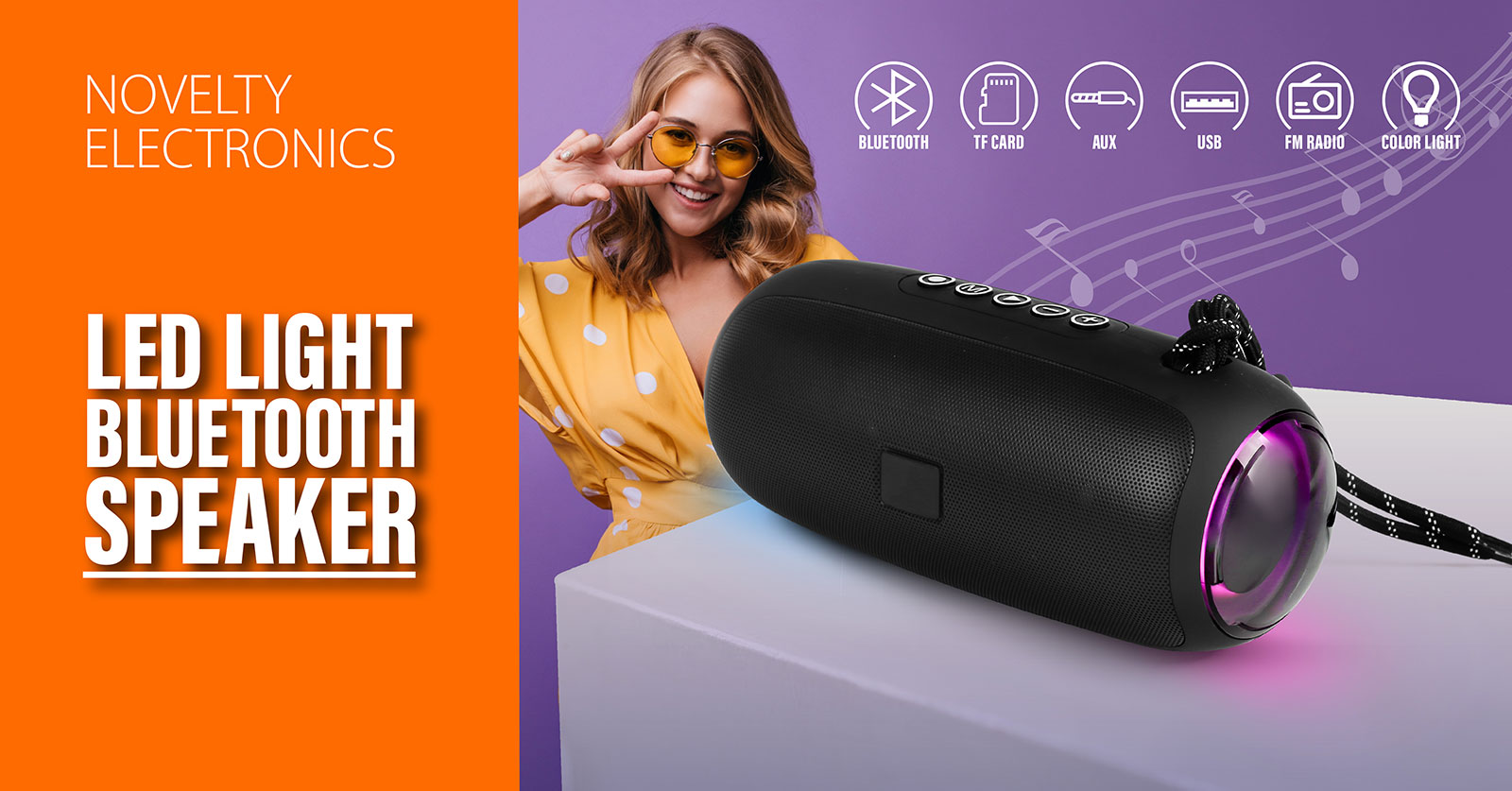 LED Light Bluetooth Speaker