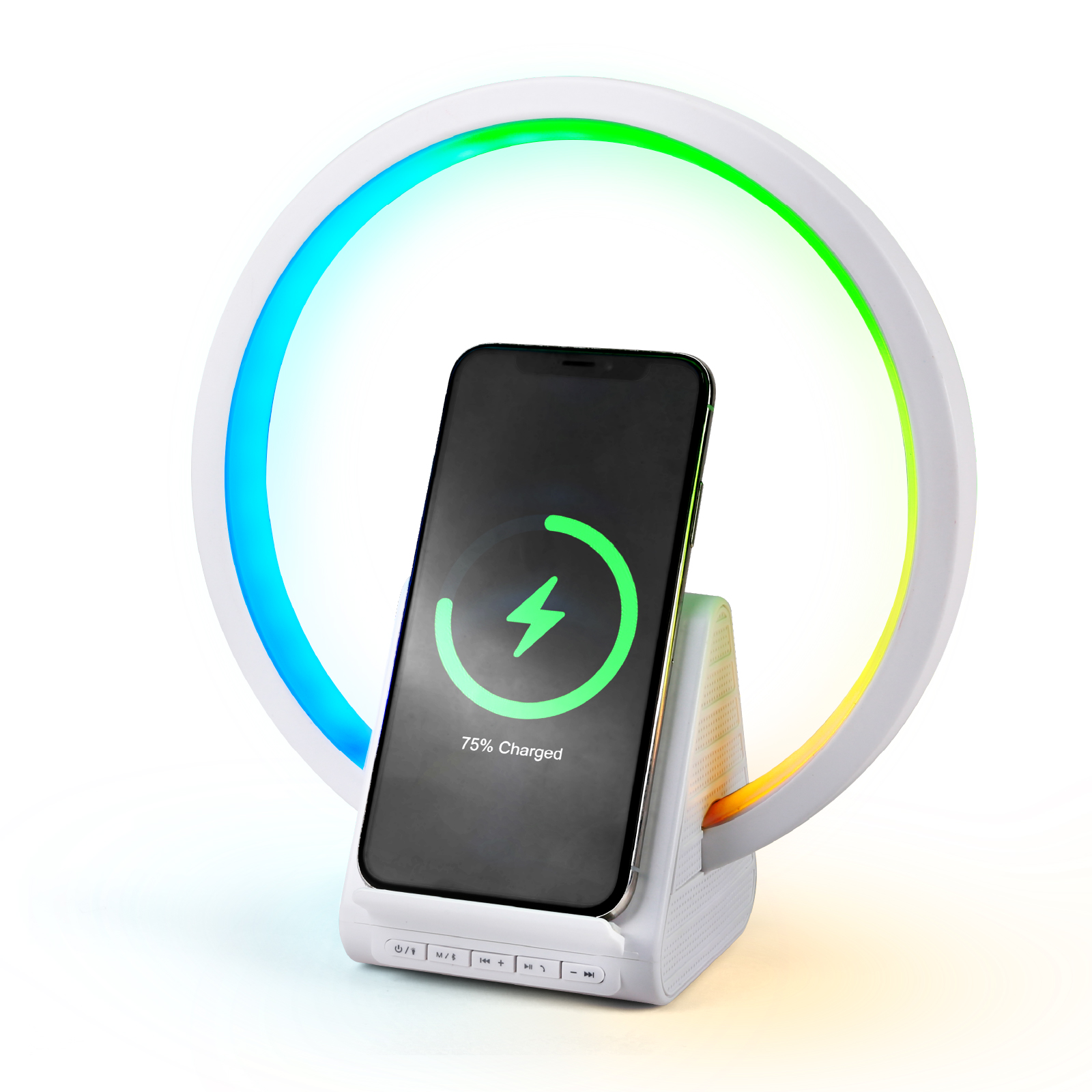 Led Light Wireless Charger Bluetooth Speaker 