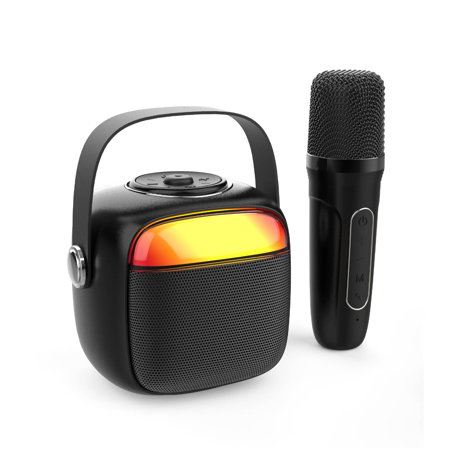 Portable Karaoke Led Bluetooth Speaker with Wireless Microphone