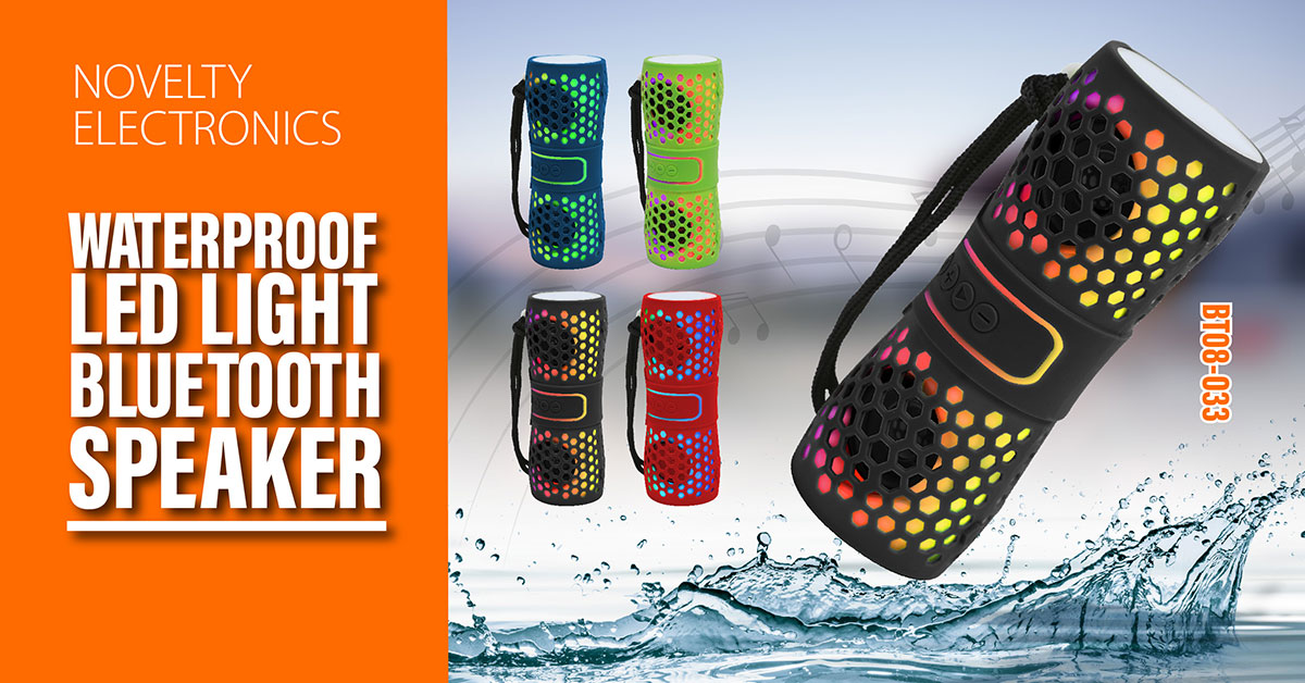 Waterproof Led Light Bluetooth Speaker 