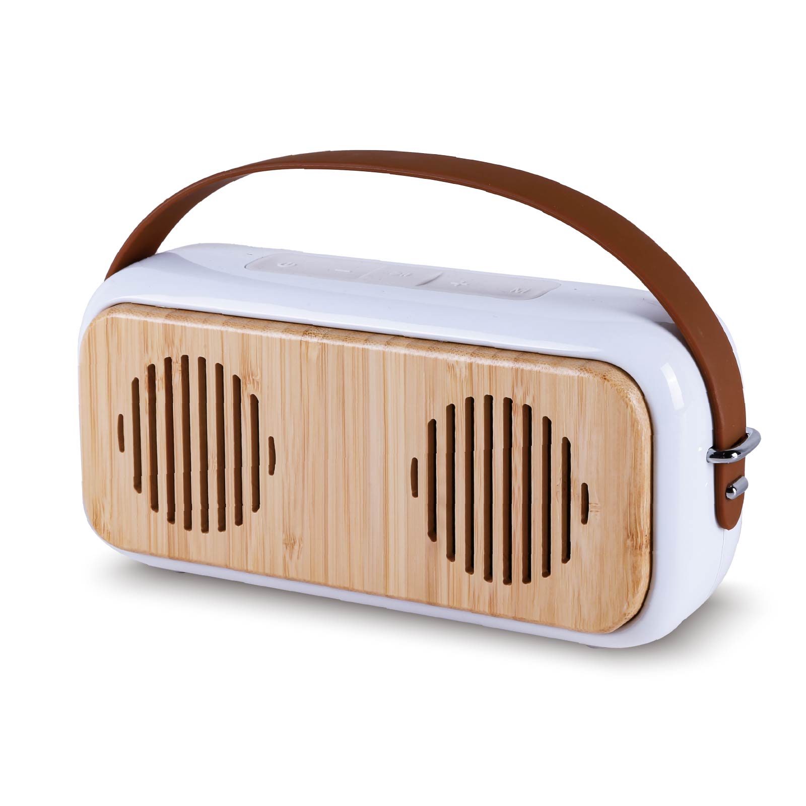 Portable IPX5 Waterproof Bamboo Bluetooth Speaker 