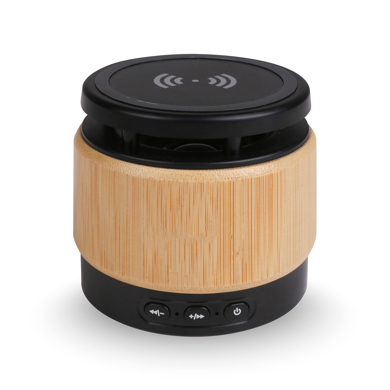 Bamboo Wireless Charger Bluetooth Speaker 