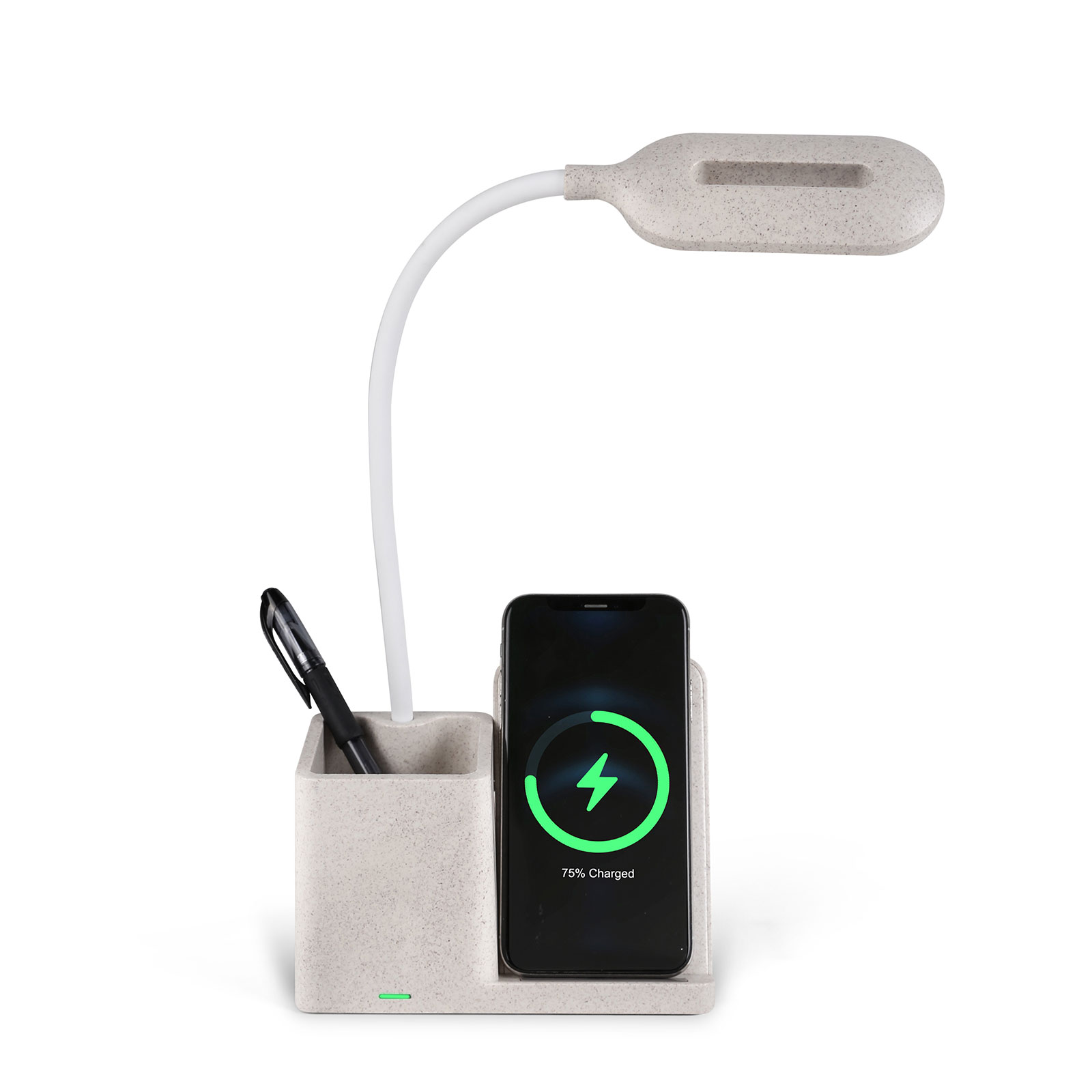 Wheat Straw Wireless Charging Desk Lamp