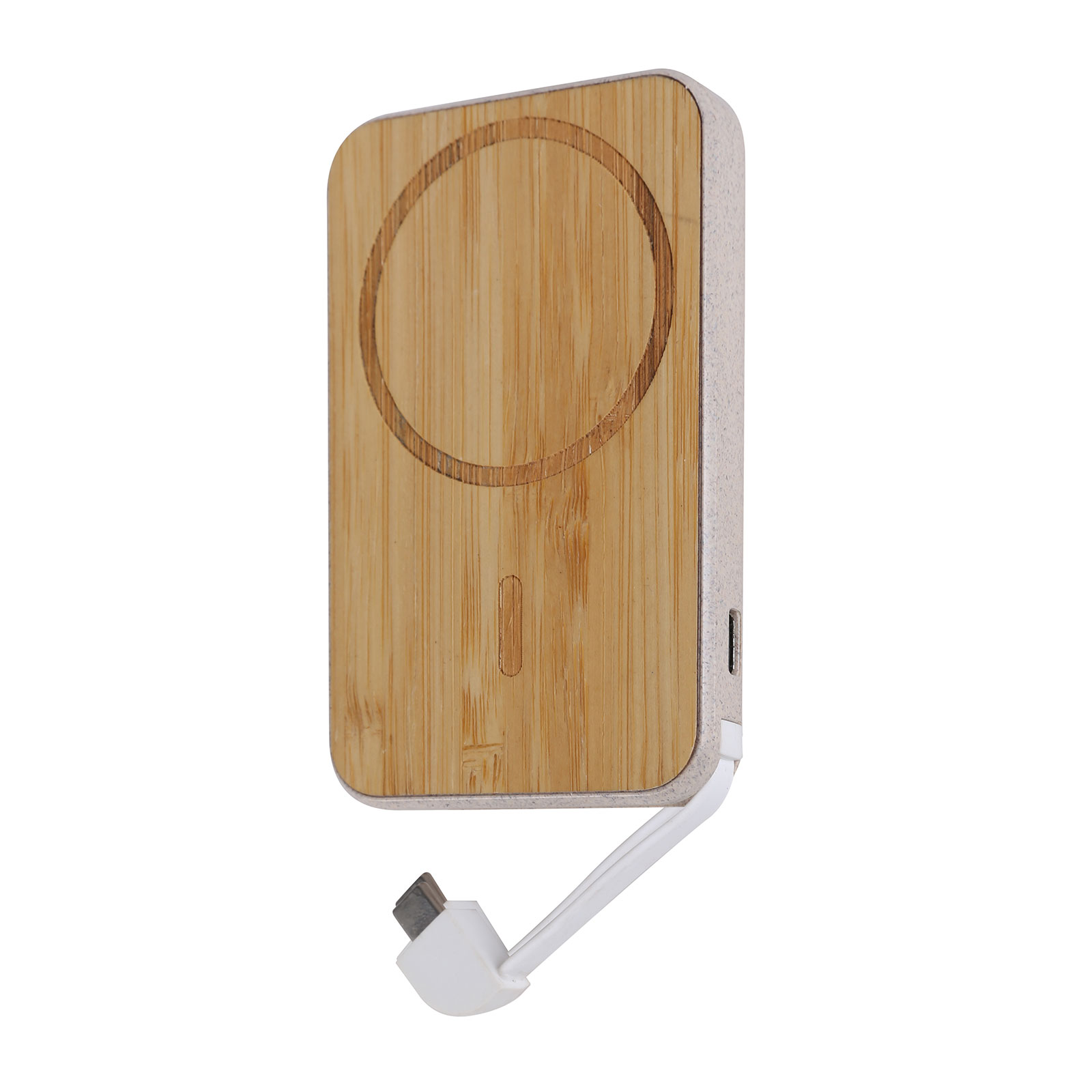 Wheat Straw & Bamboo Wireless Charger Powerbank