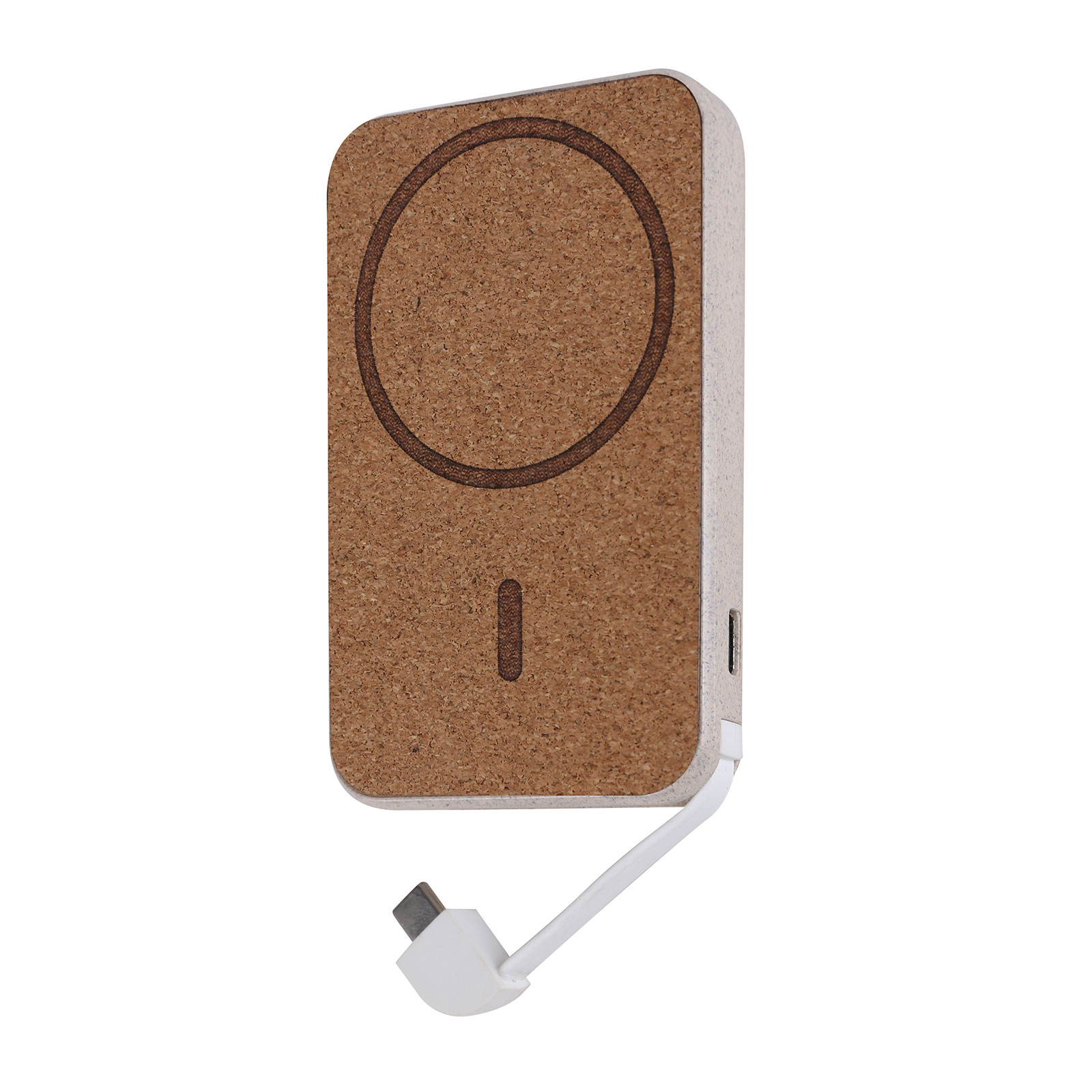 Wheat Straw & Cork Magnetic Wireless Charger Powerbank