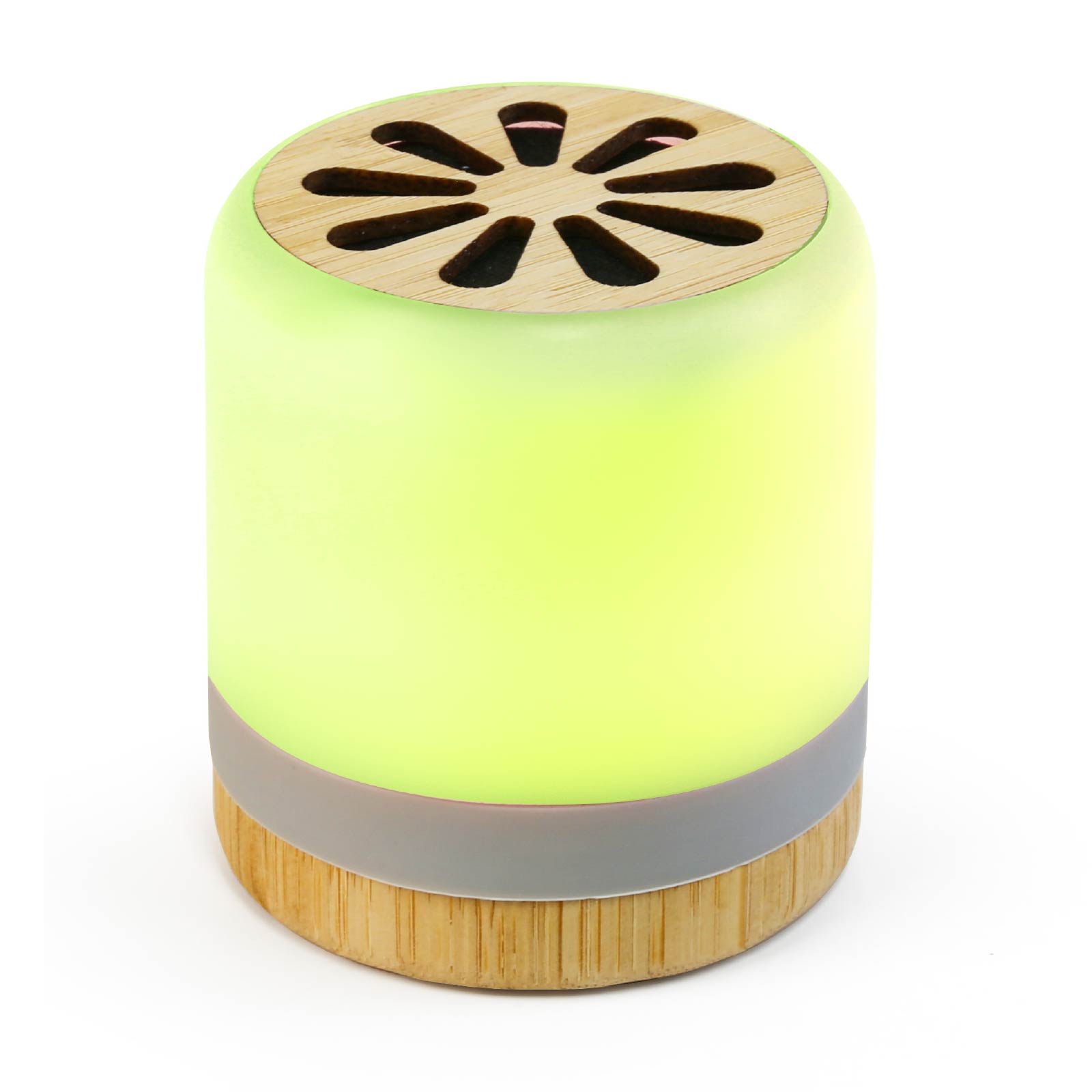 Bamboo Luminous Color Light Bluetooth Speaker (Touch Sensor)