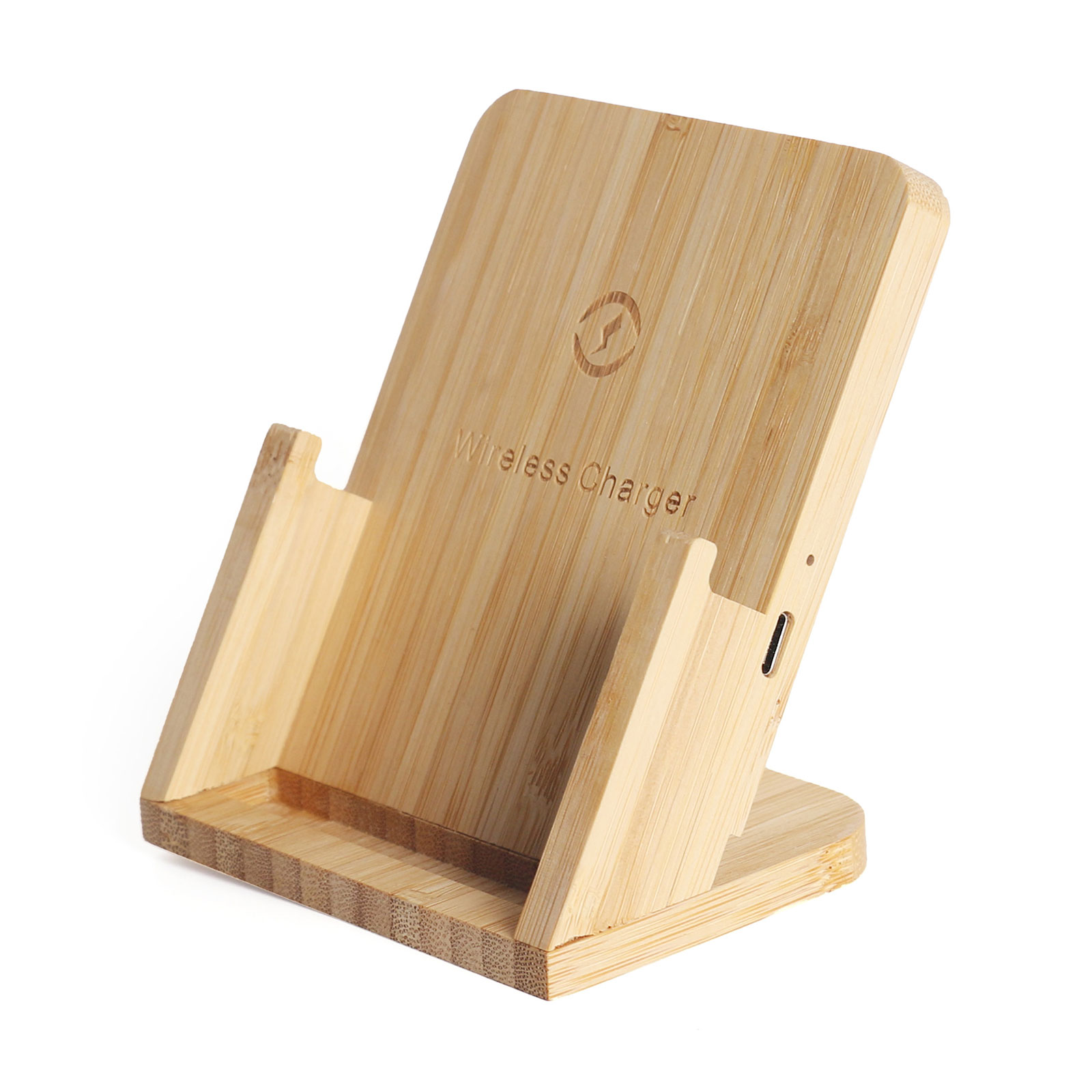 Bamboo Wireless Charging Phone Stand