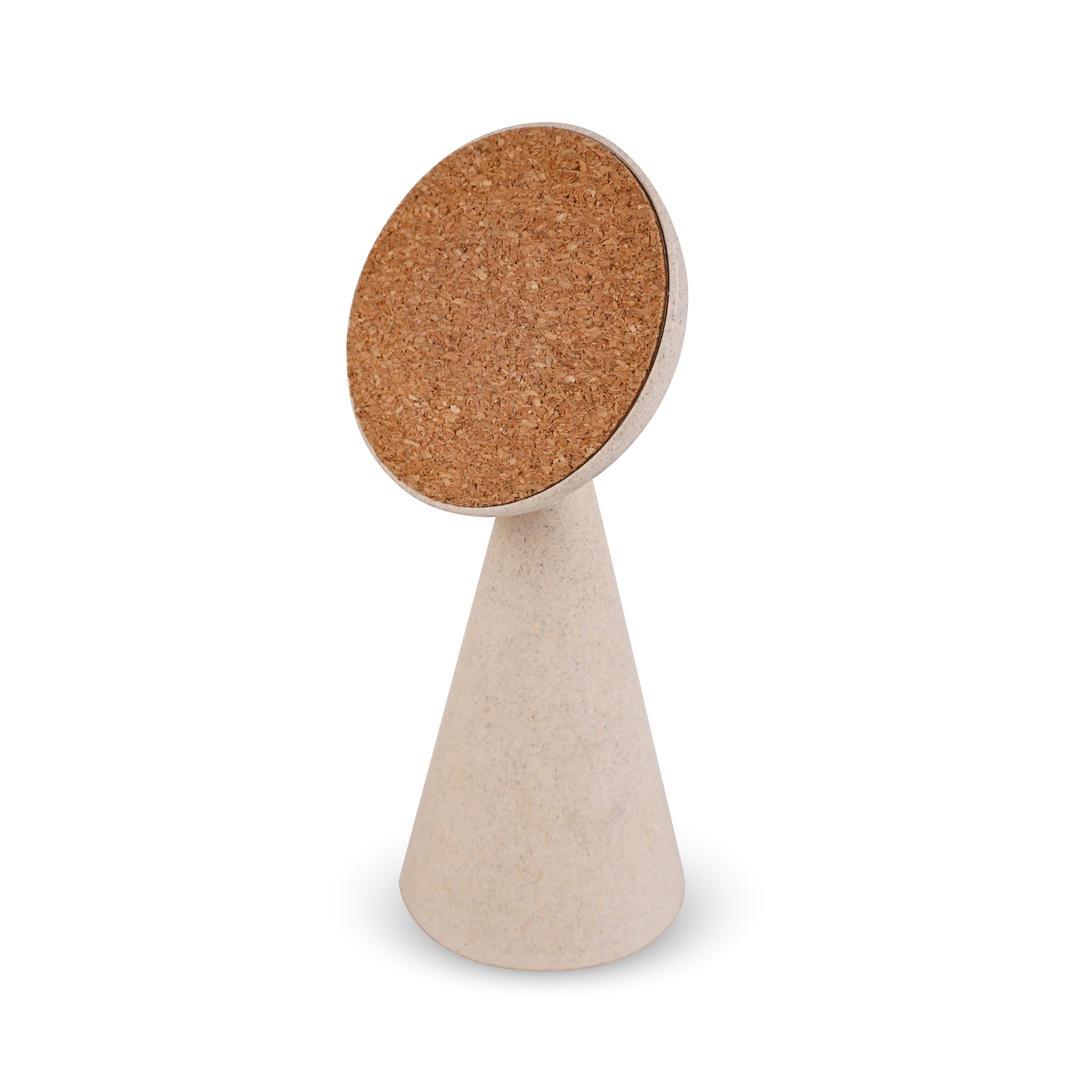 Wheat Straw & Cork Magnetic Wireless Charging Desktop Phone Stand