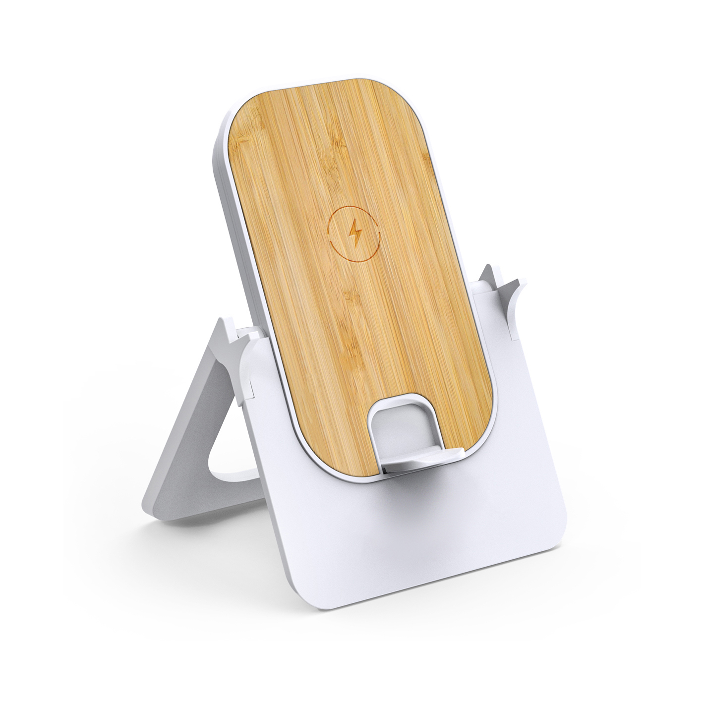 Wheat Straw&Bamboo Foldable Wireless Charging Phone Stand