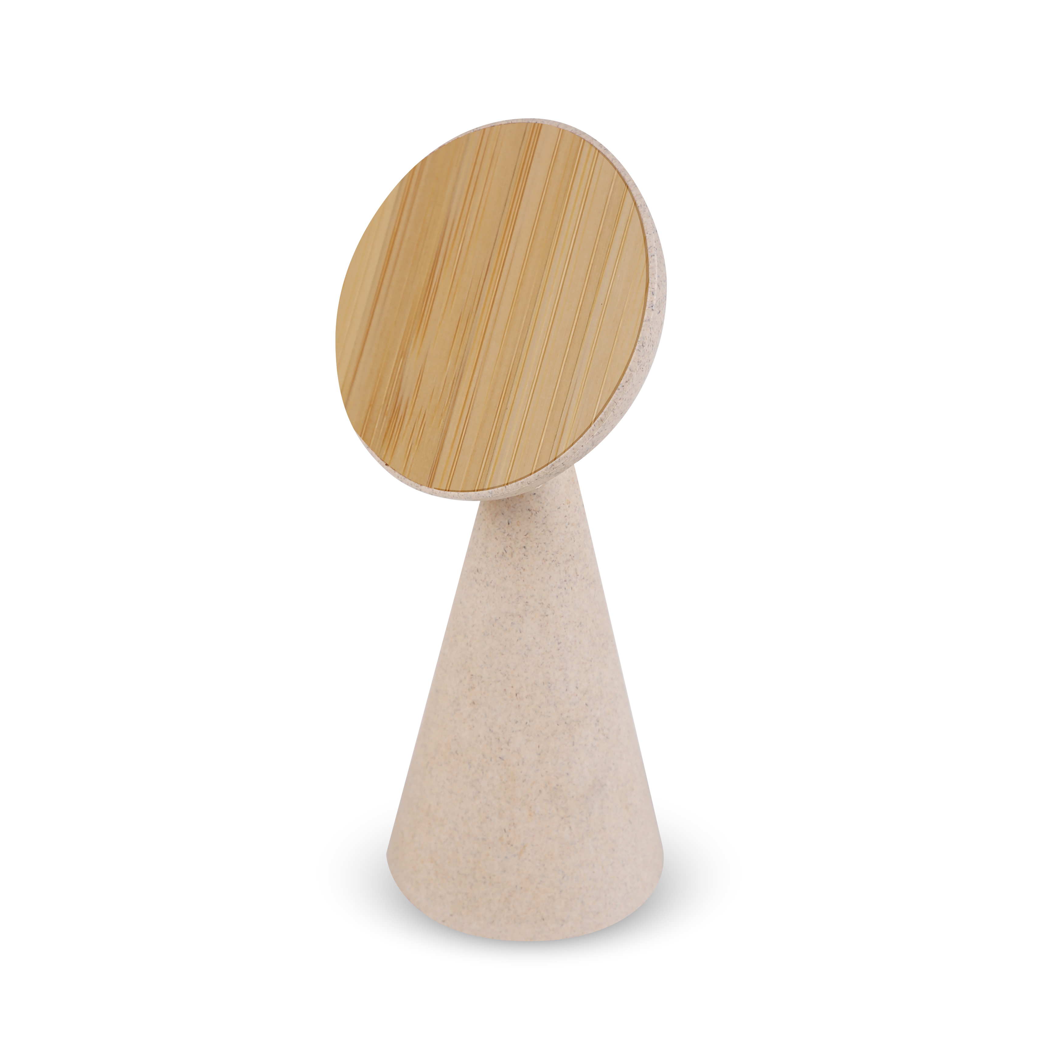 Wheat Straw & Bamboo Magnetic Wireless Charging Desktop Phone Stand