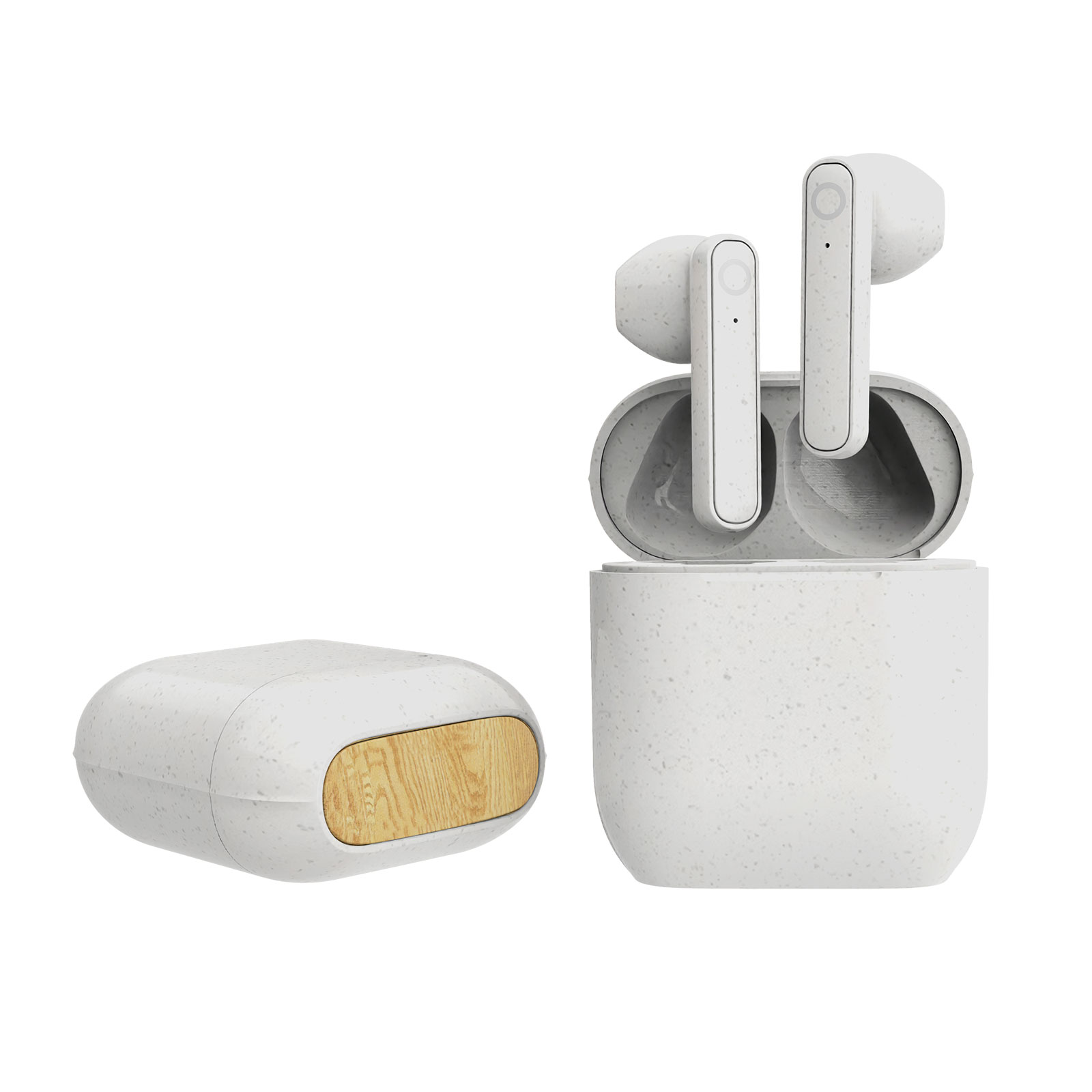 Wheat Straw&Bamboo Wireless TWS Earbuds