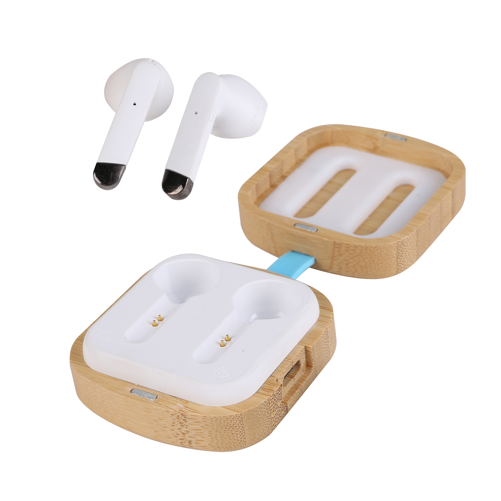 Wheat Straw&Bamboo Wireless TWS Earbuds